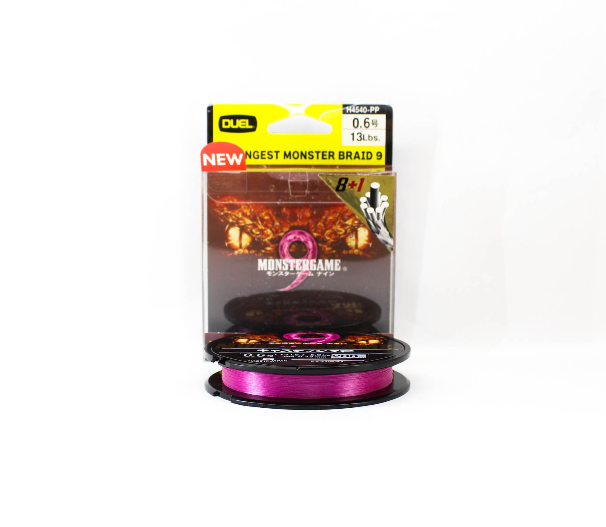 Yo Zuri Duel P.E Line Monster Game X9 Pink Purple 200m P.E 0.6 (0530)
