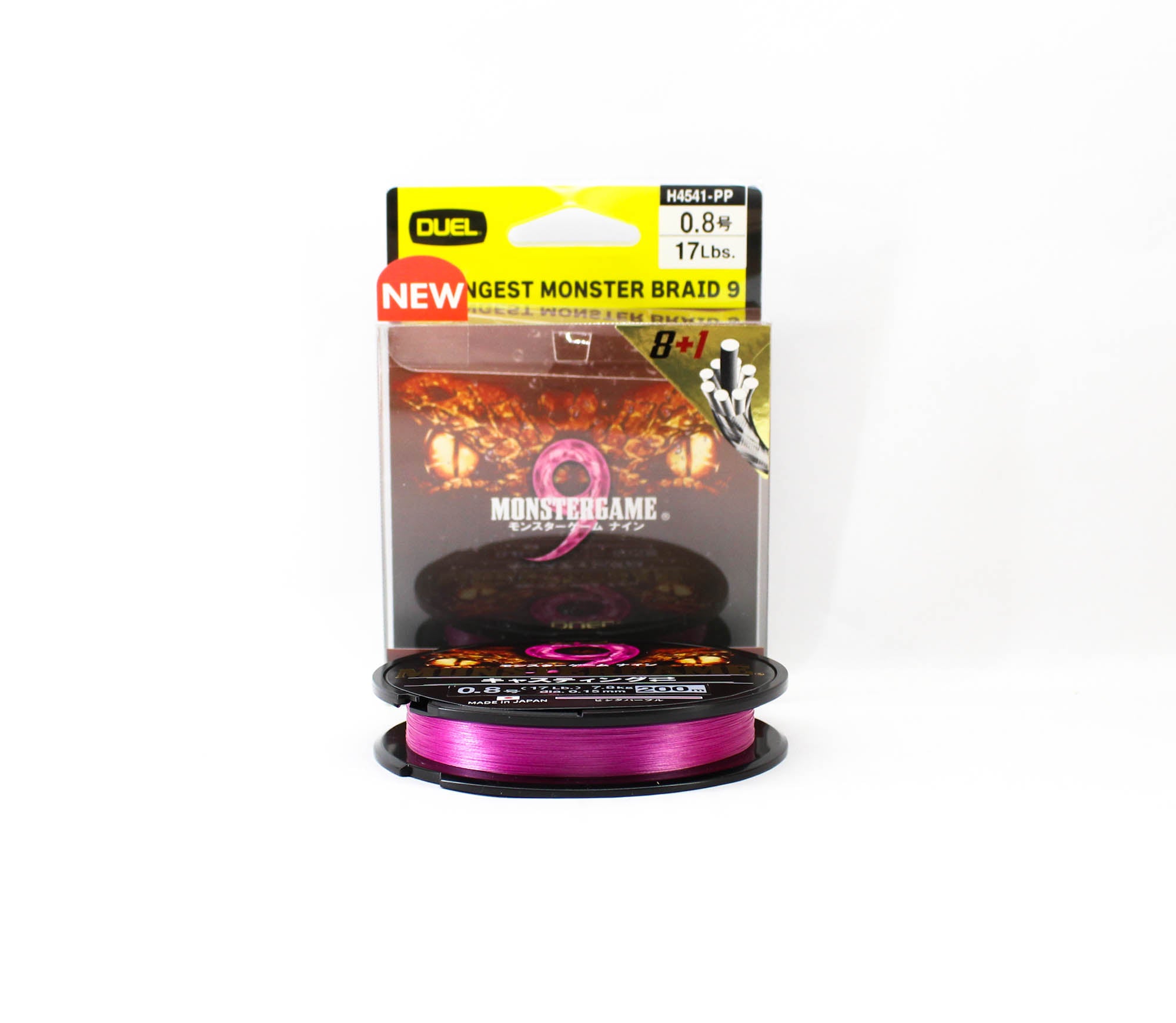 Yo Zuri Duel P.E Line Monster Game X9 Pink Purple 200m P.E 0.8 (0547)