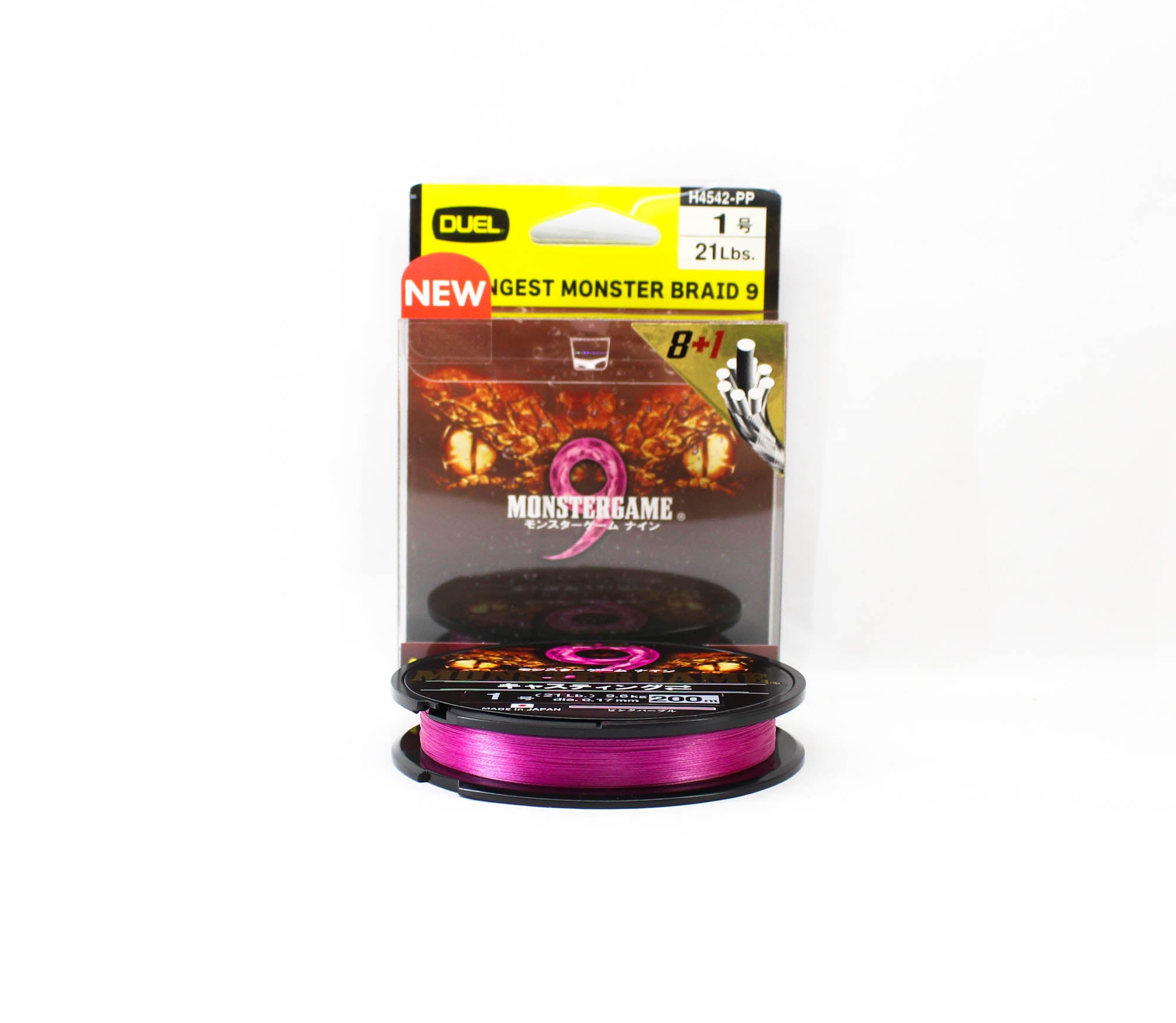 Yo Zuri Duel P.E Line Monster Game X9 Casting Pink 200m P.E 1 (0554)