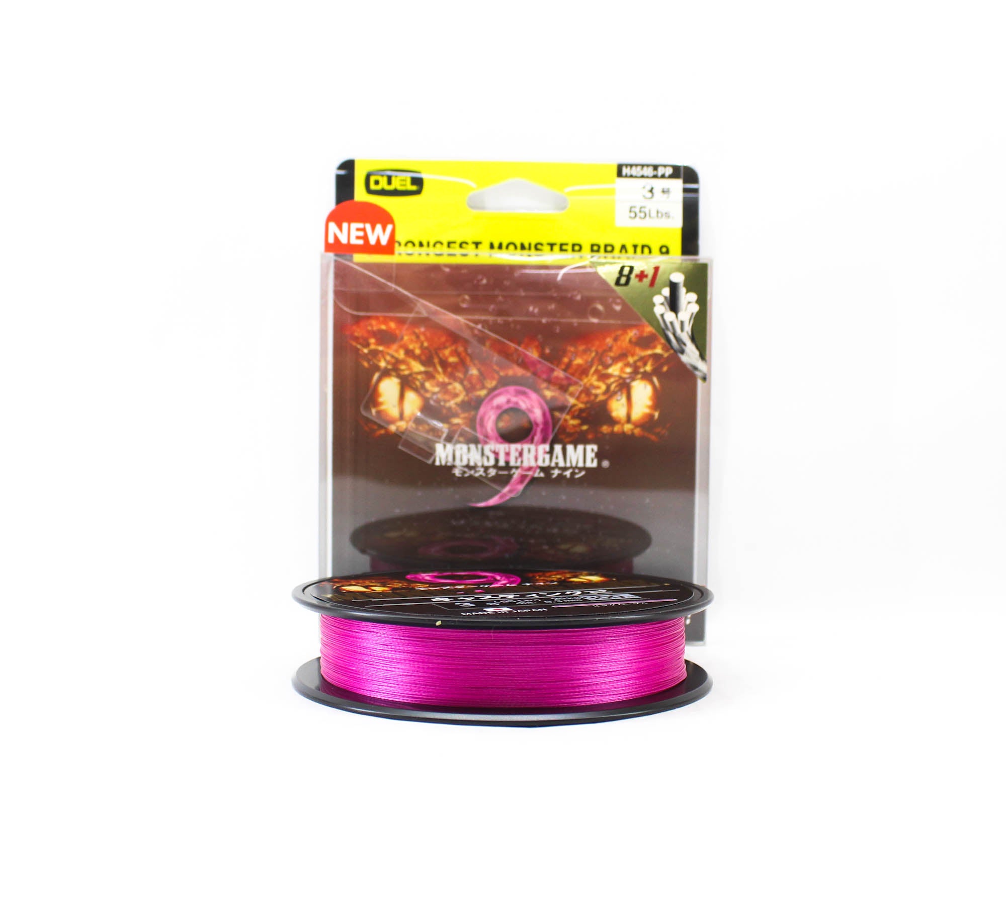 Yo Zuri Duel P.E Line Monster Game X9 Pink Purple 300m P.E 3 (0.3mm) (0592)