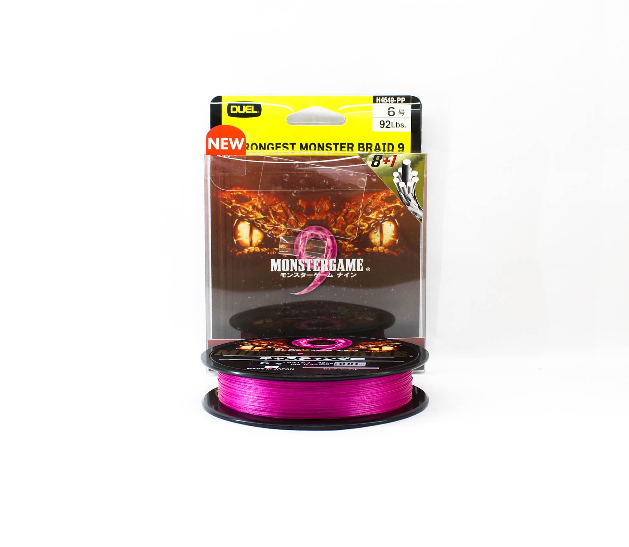 Yo Zuri Duel P.E Line Monster Game X9 Pink Purple 300m P.E 6 (0622)