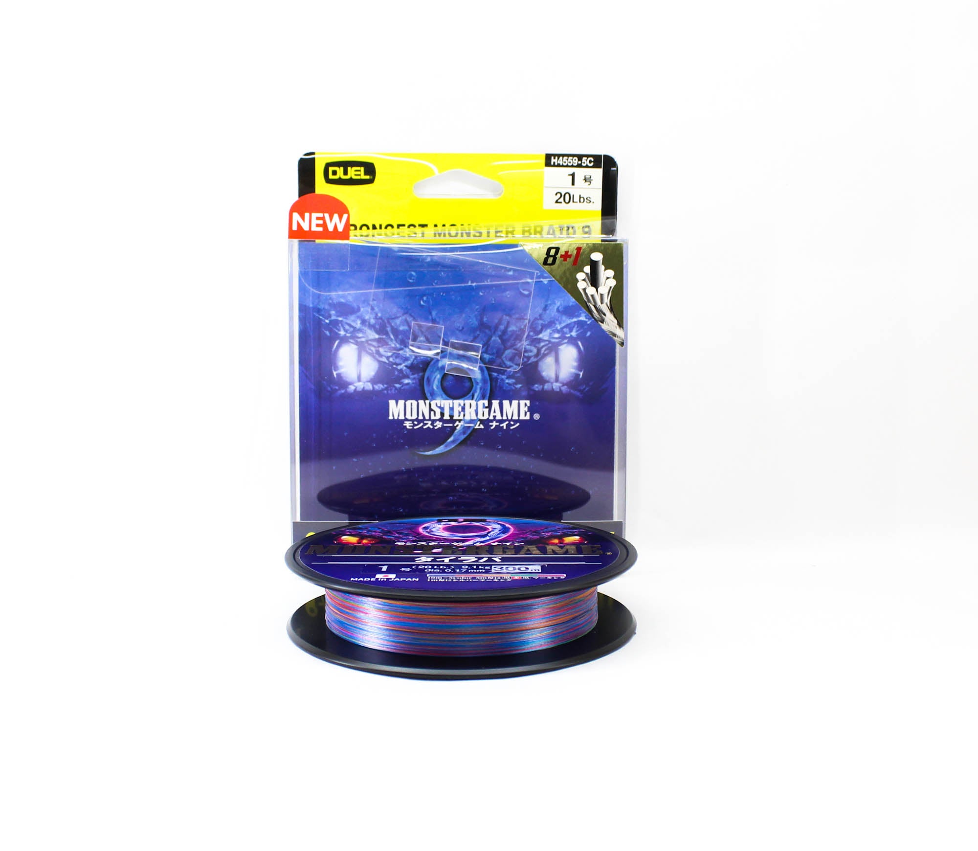 Yo Zuri Duel P.E Line Monster Game X9 Multi 300m P.E 1 (0.17mm) (0721)
