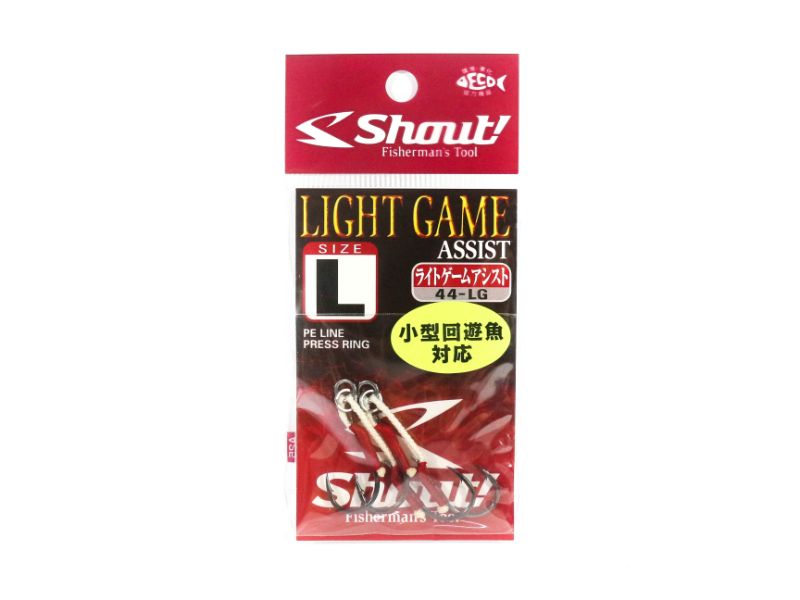 Shout 44-LG Light Game Twin Assist Hooks Light Jigging Size L (1) (5881)