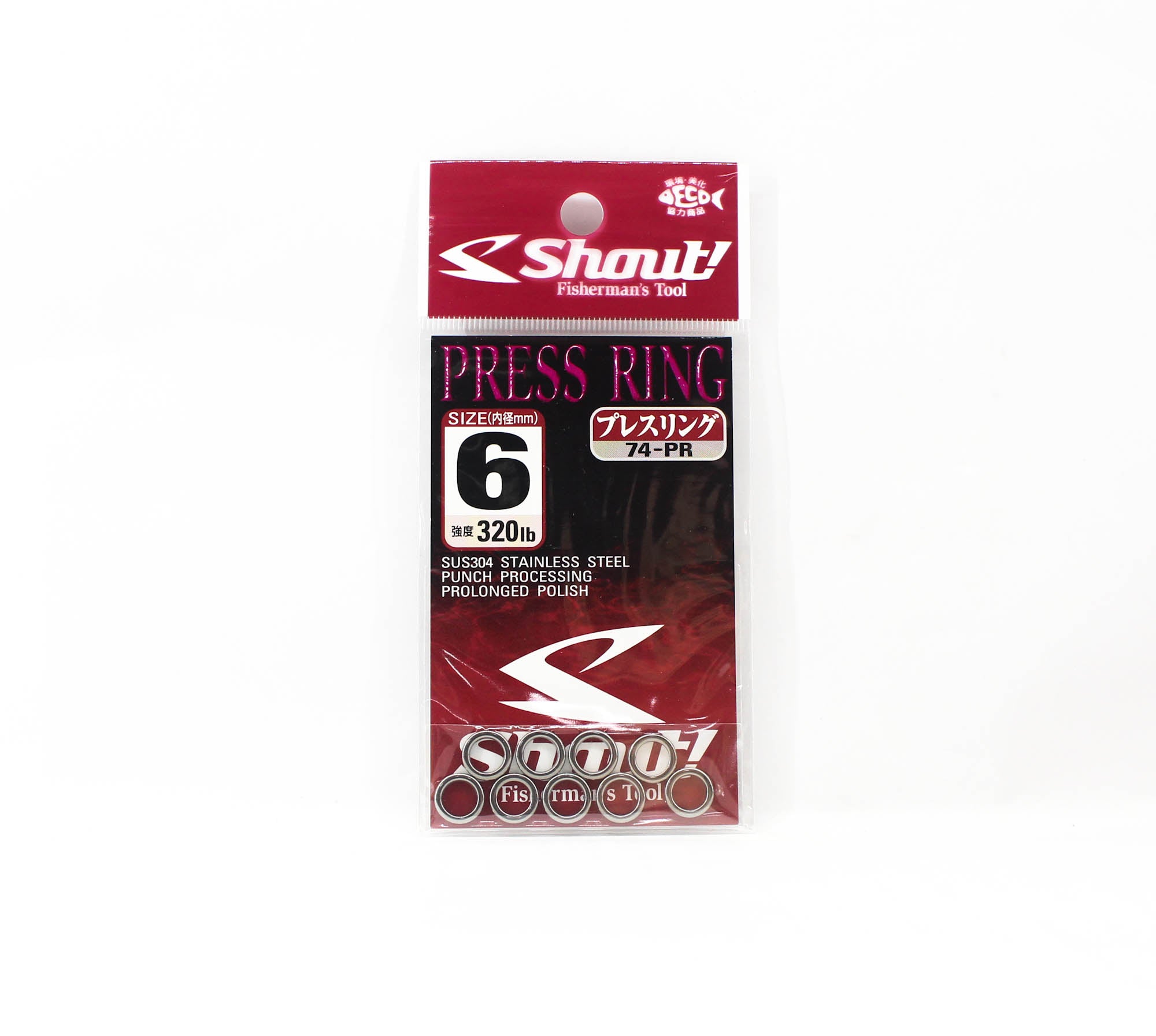 Shout 74-PR Press Ring Standard Solid Ring Size 6 mm (5385)