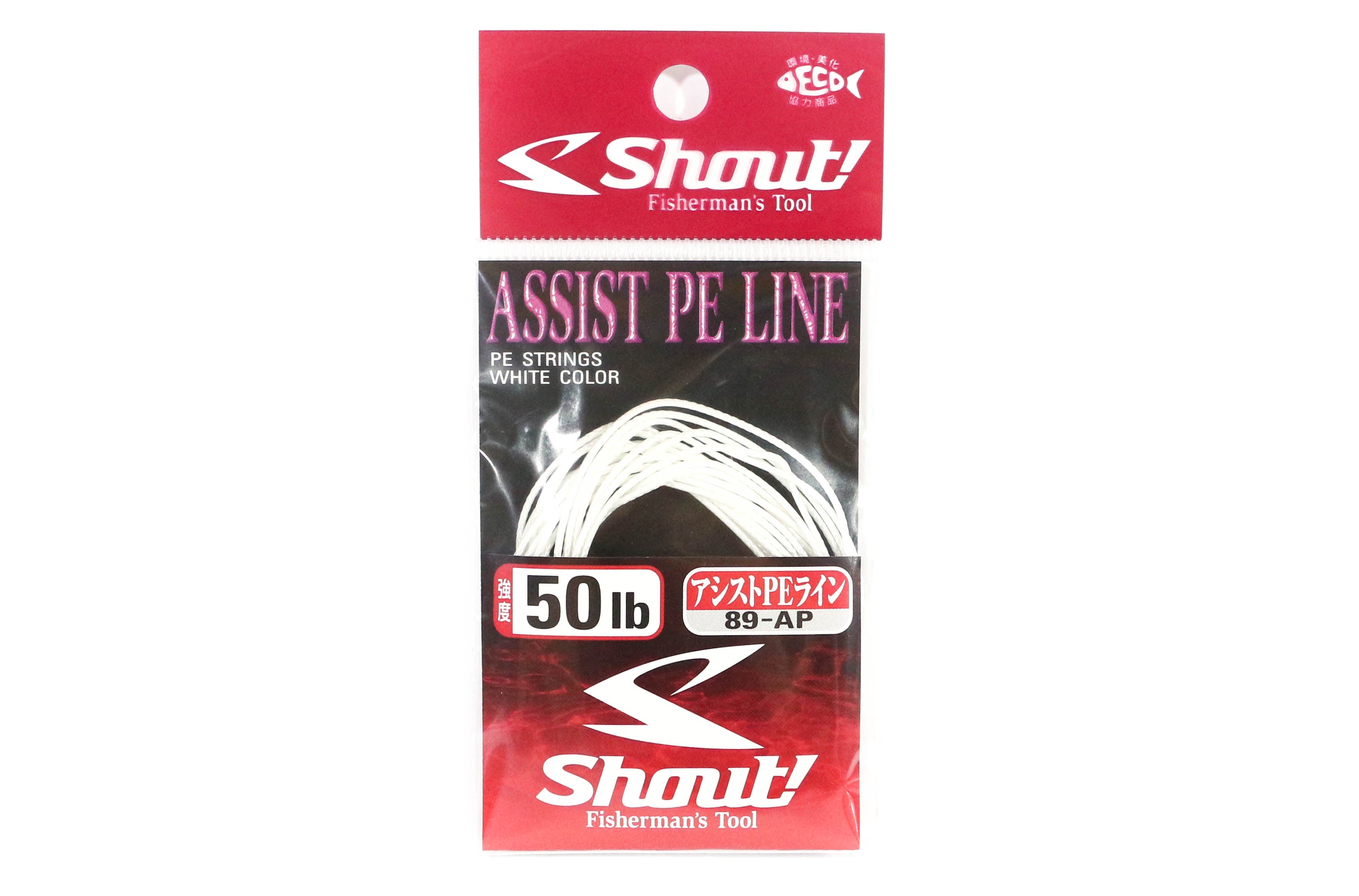 Shout 89-AP Assist P.E Line Assist Rope with Inner Core 50lb 3m (7143)