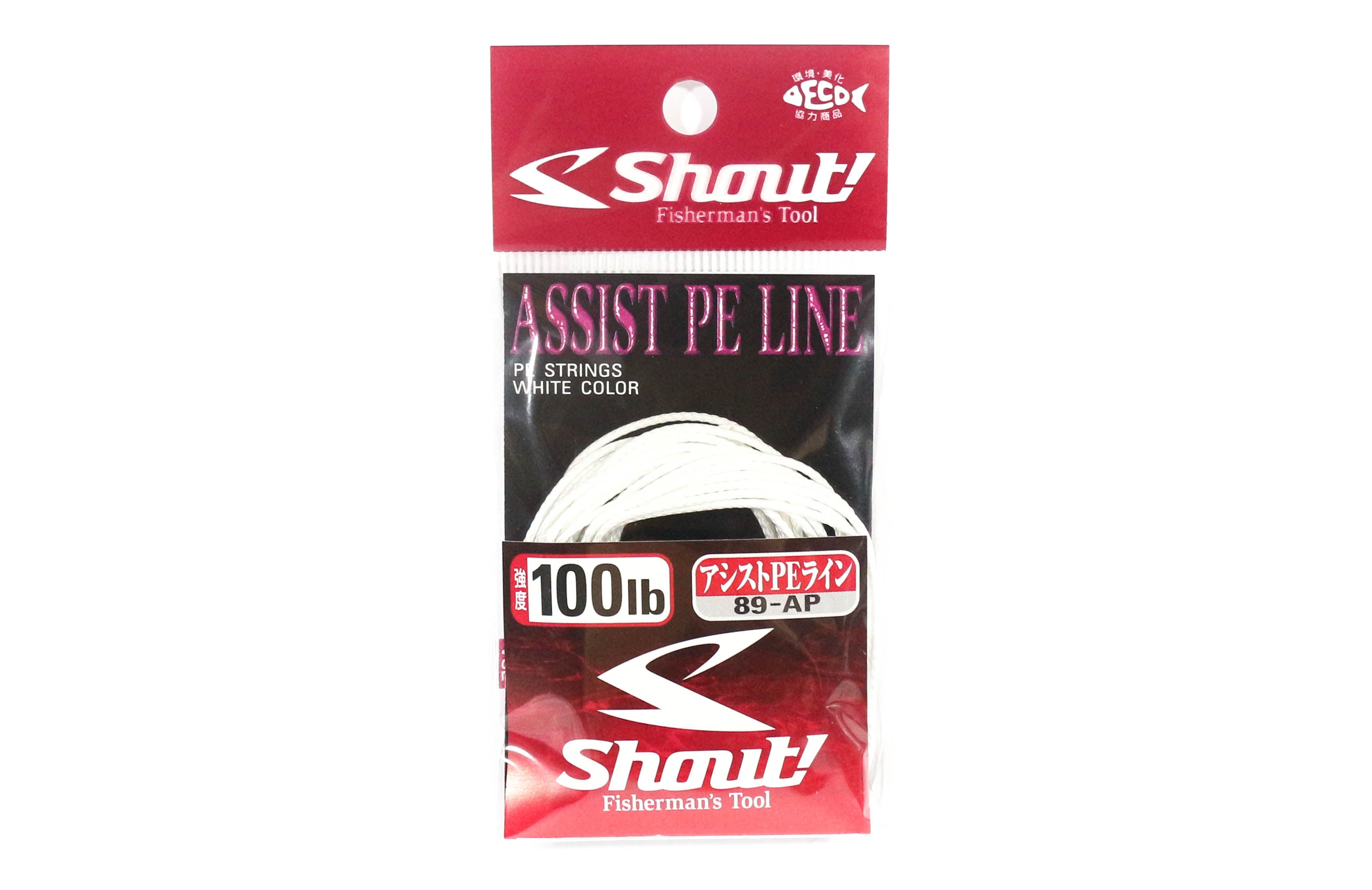 Shout 89-AP Assist P.E Line Assist Rope with Inner Core 100lb 3m (7150)