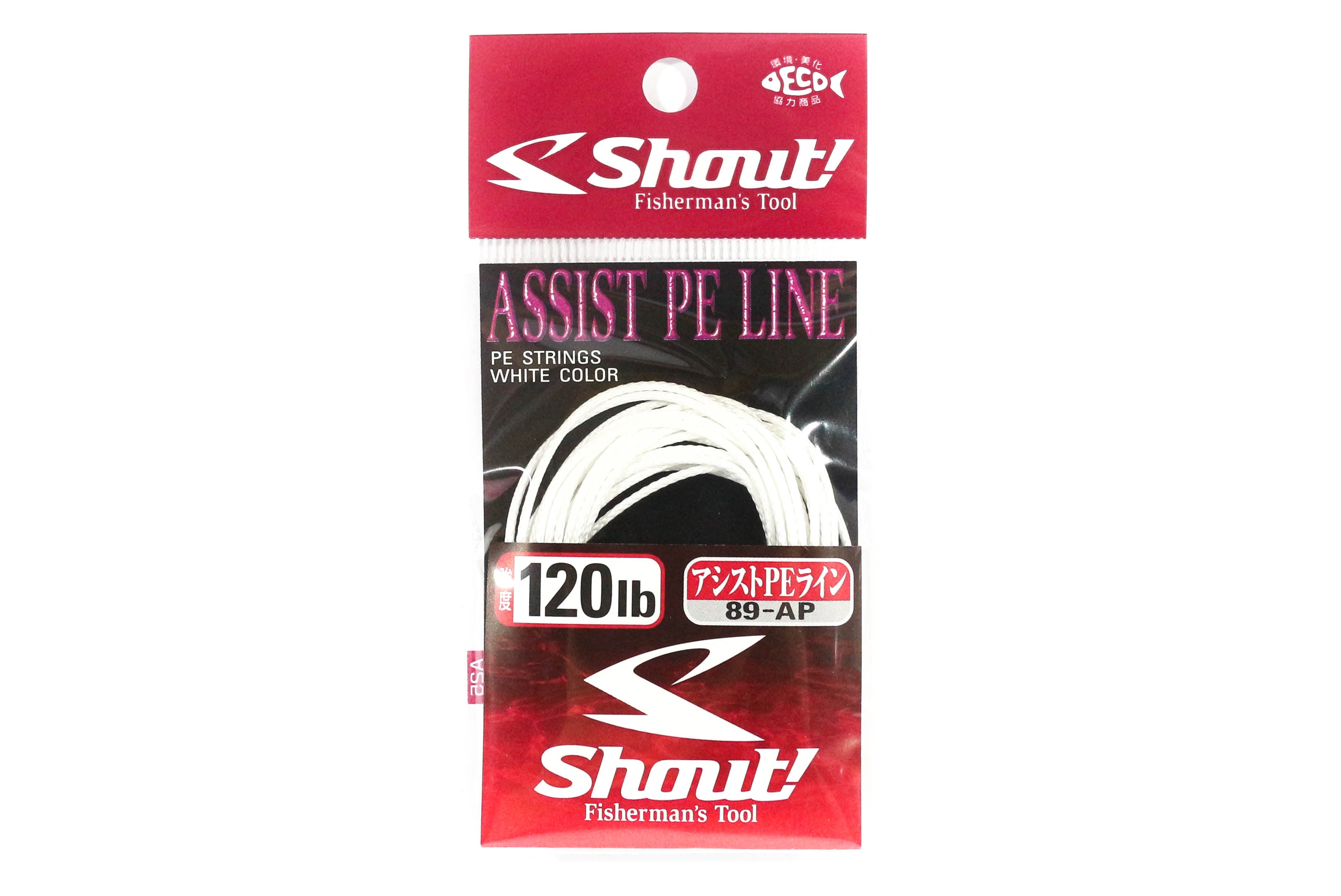 Shout 89-AP Assist P.E Line Assist Rope with Inner Core 120lb 3m (7167)
