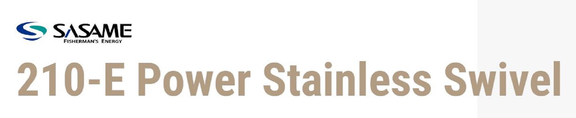 Sasame 210-E 3 Way Power Stain Swivel Black Size 5/0 x 4/0 (1515)