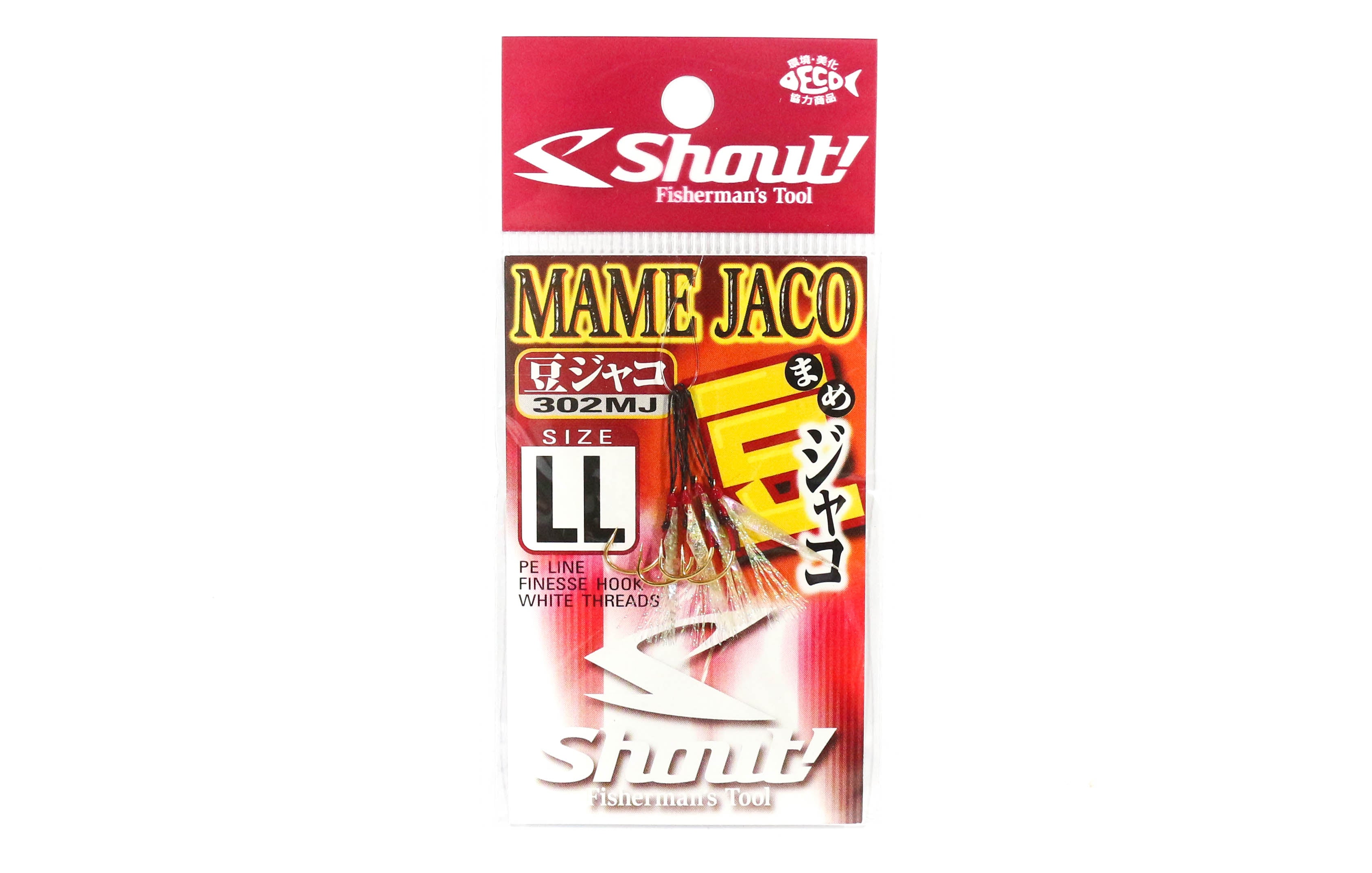 Shout 302-MJ Mame Jaco Ultralight Assist Hook Size LL (6) (4553)