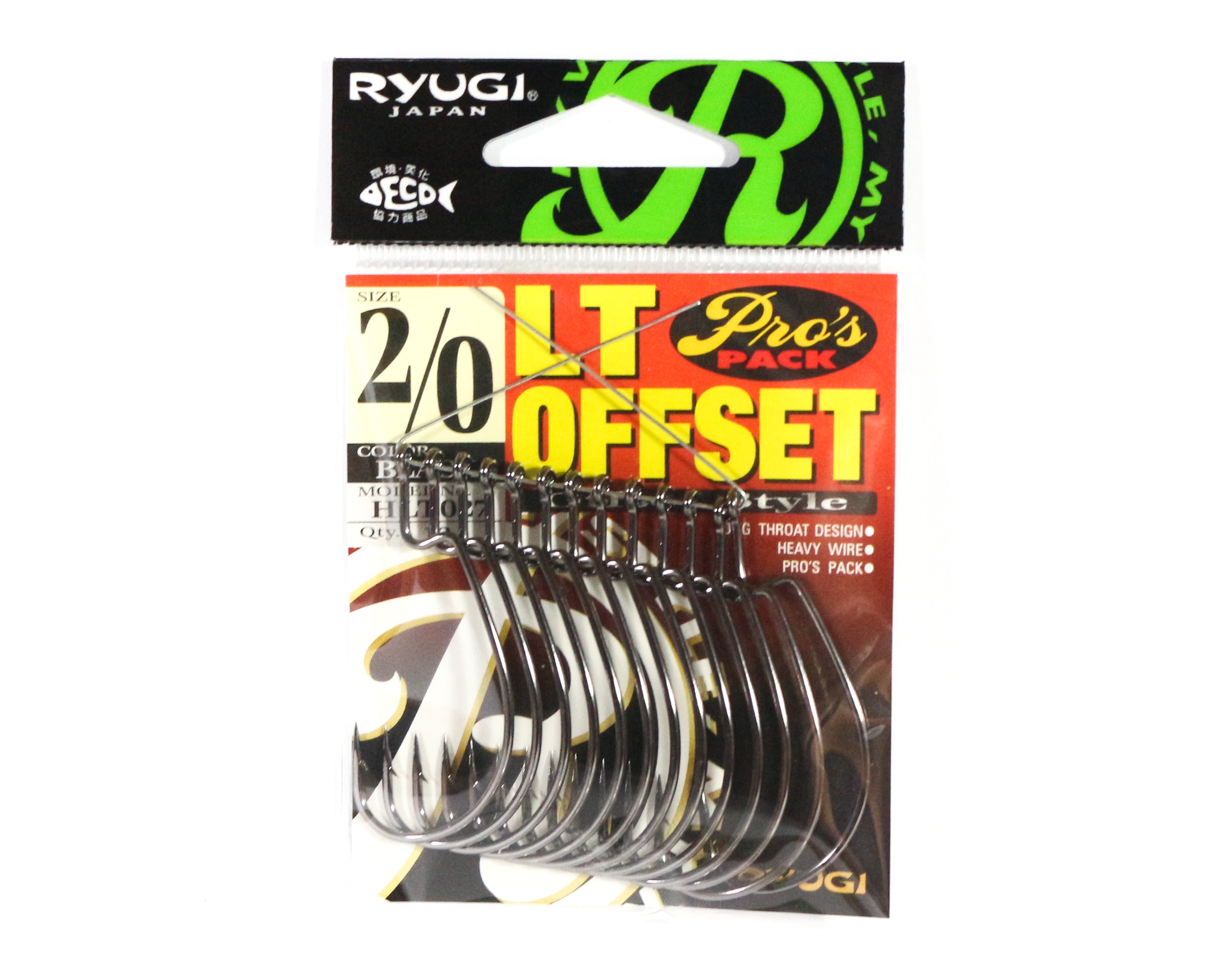 Ryugi HLT027 LT Offset Worm Hooks Size 2/0 (8116)