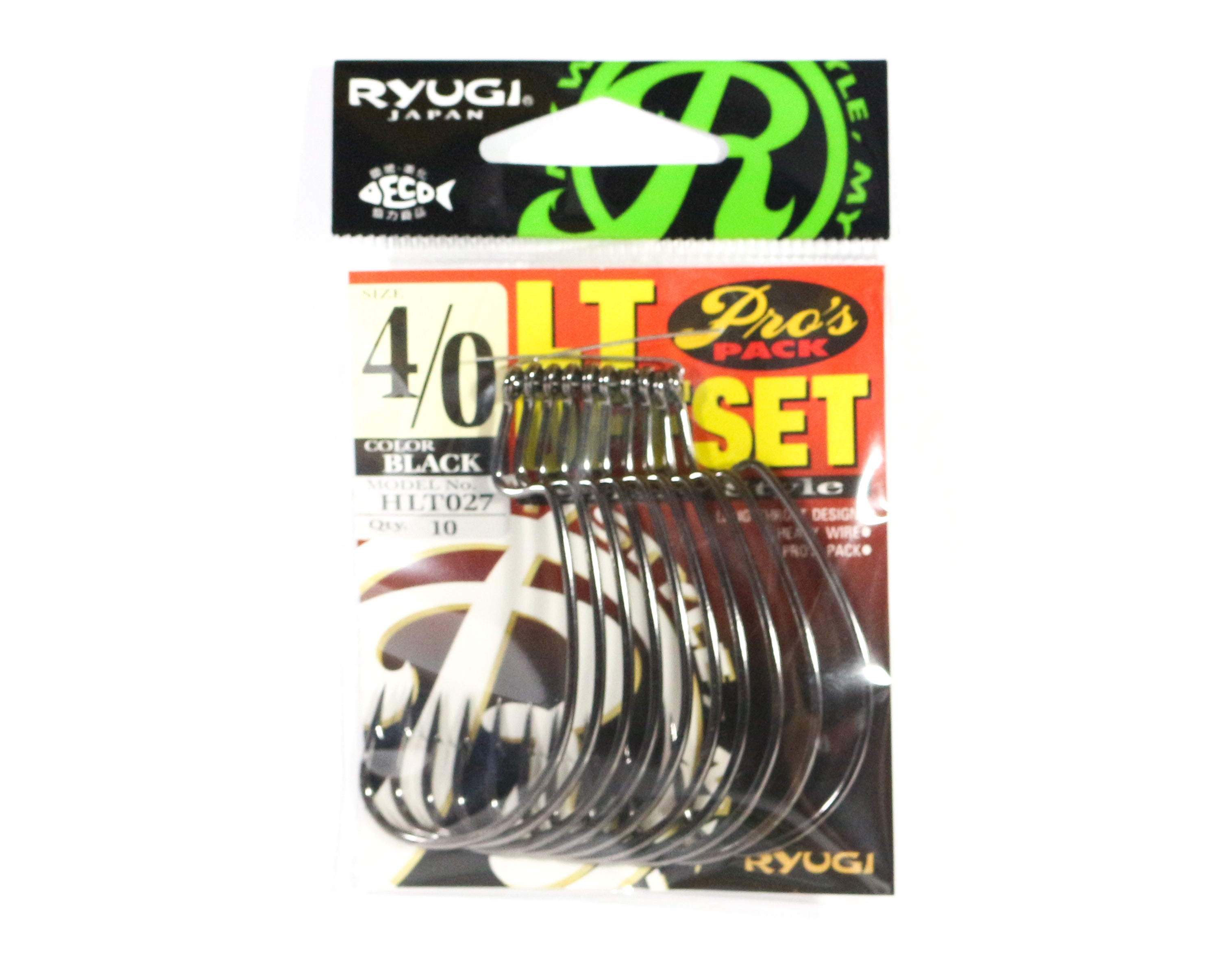 Ryugi HLT027 LT Offset Worm Hooks Size 4/0 (8130)