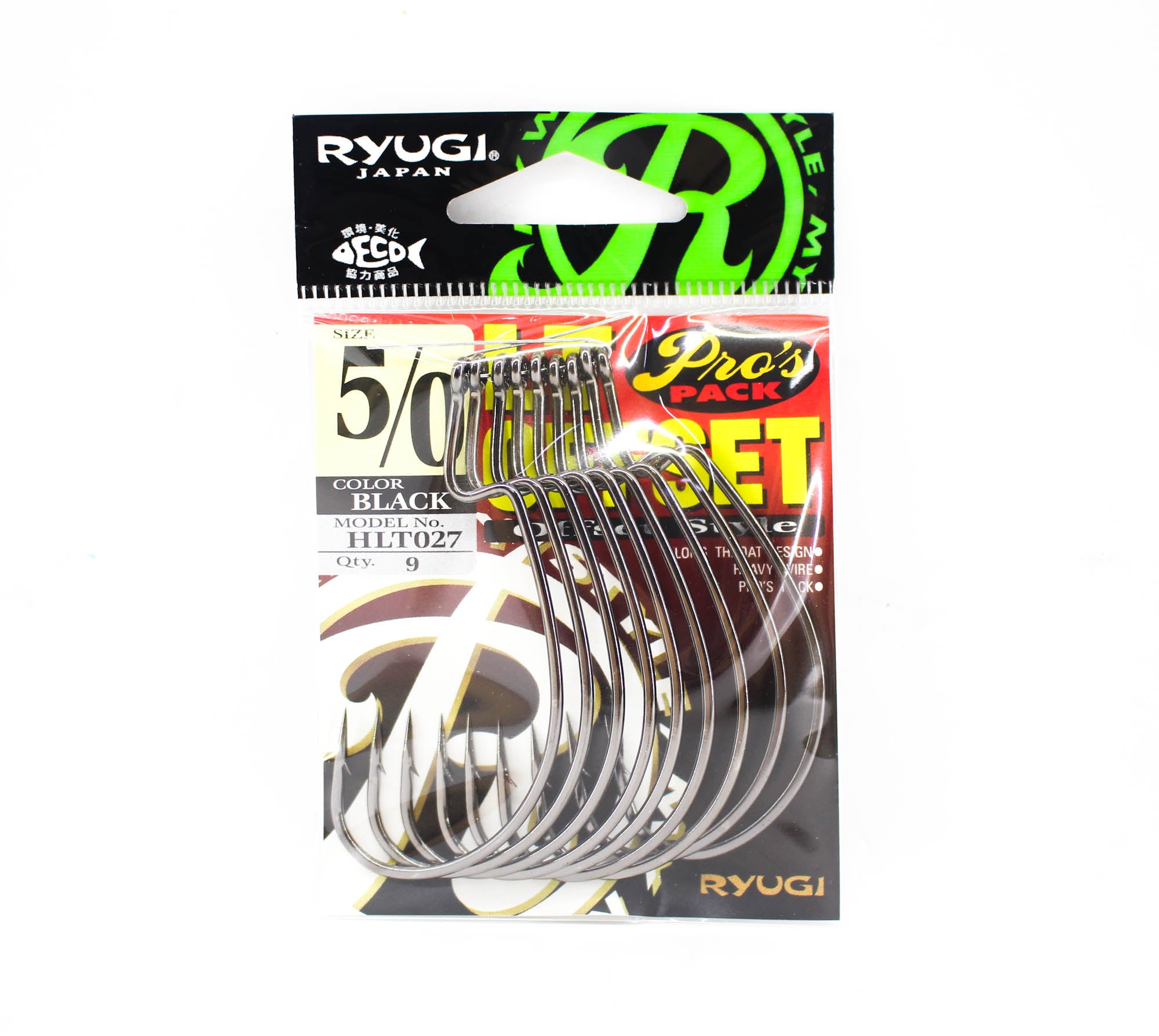 Ryugi HLT027 LT Offset Worm Hooks Size 5/0 (8147)