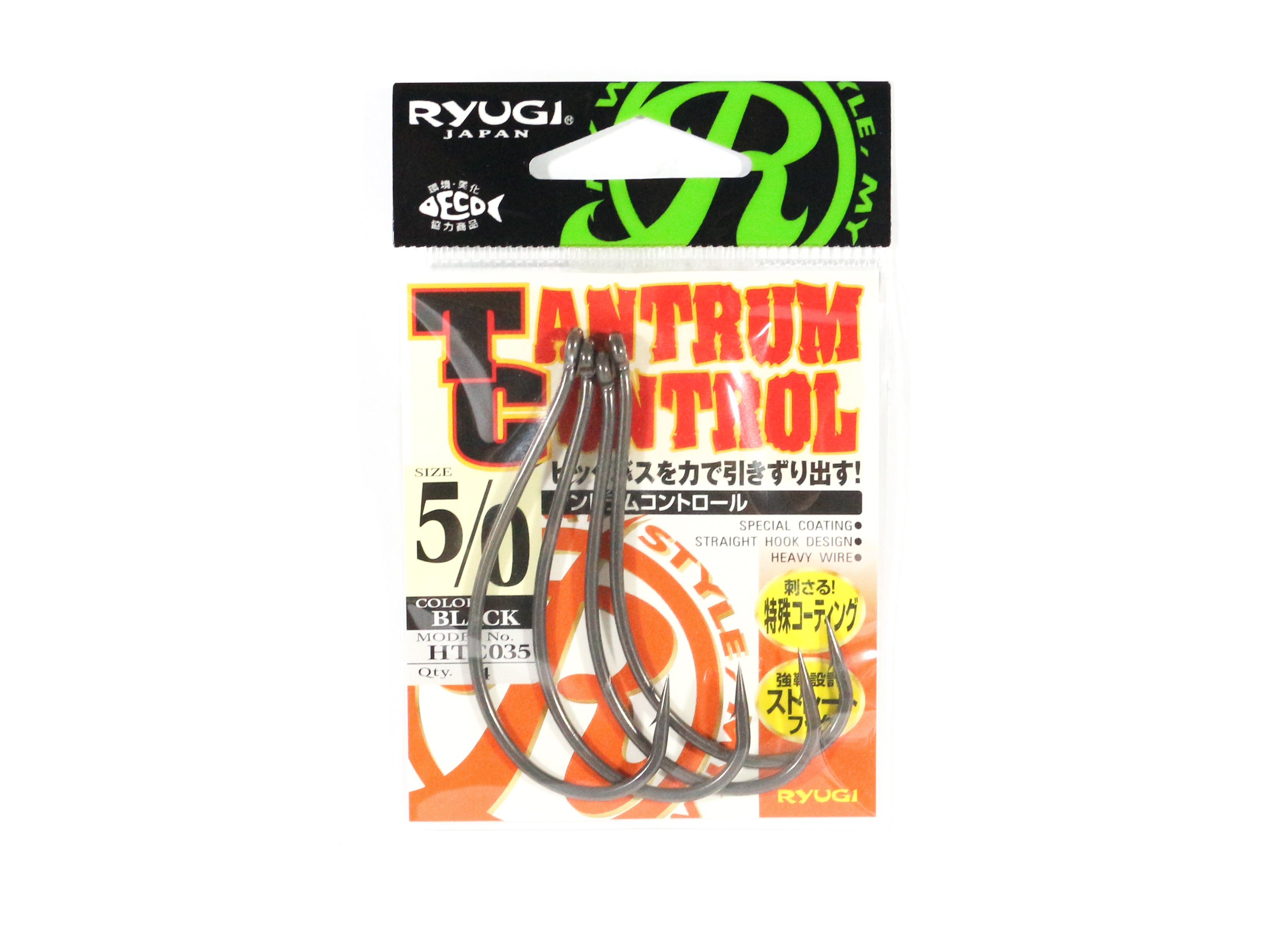 Ryugi HTC035 Tantrum Control Heavy Wire Hook Size 5/0 (7811)