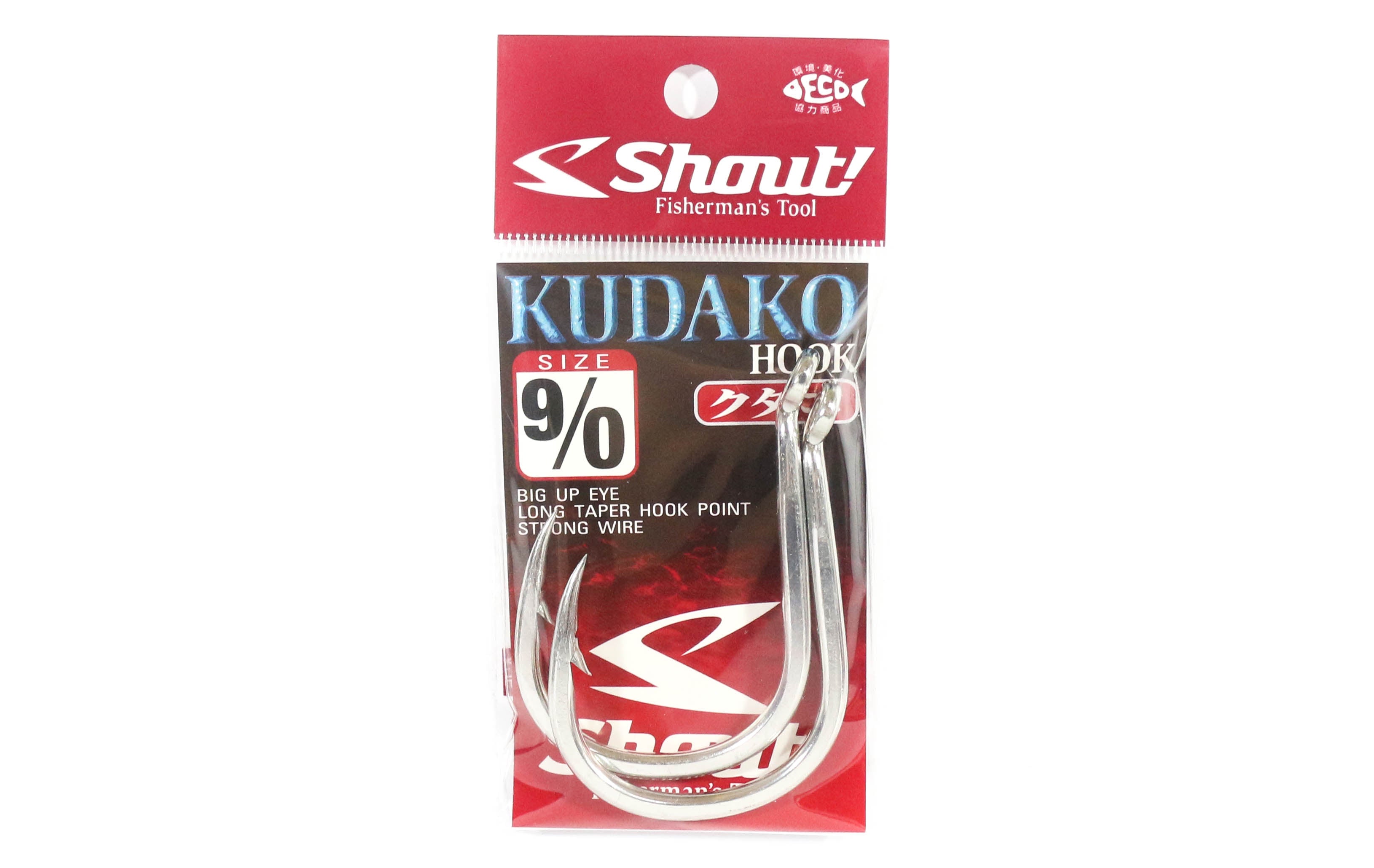 Shout 04-KH Kudako Power Jigging Single Hook Silver Size 9/0 (9983)
