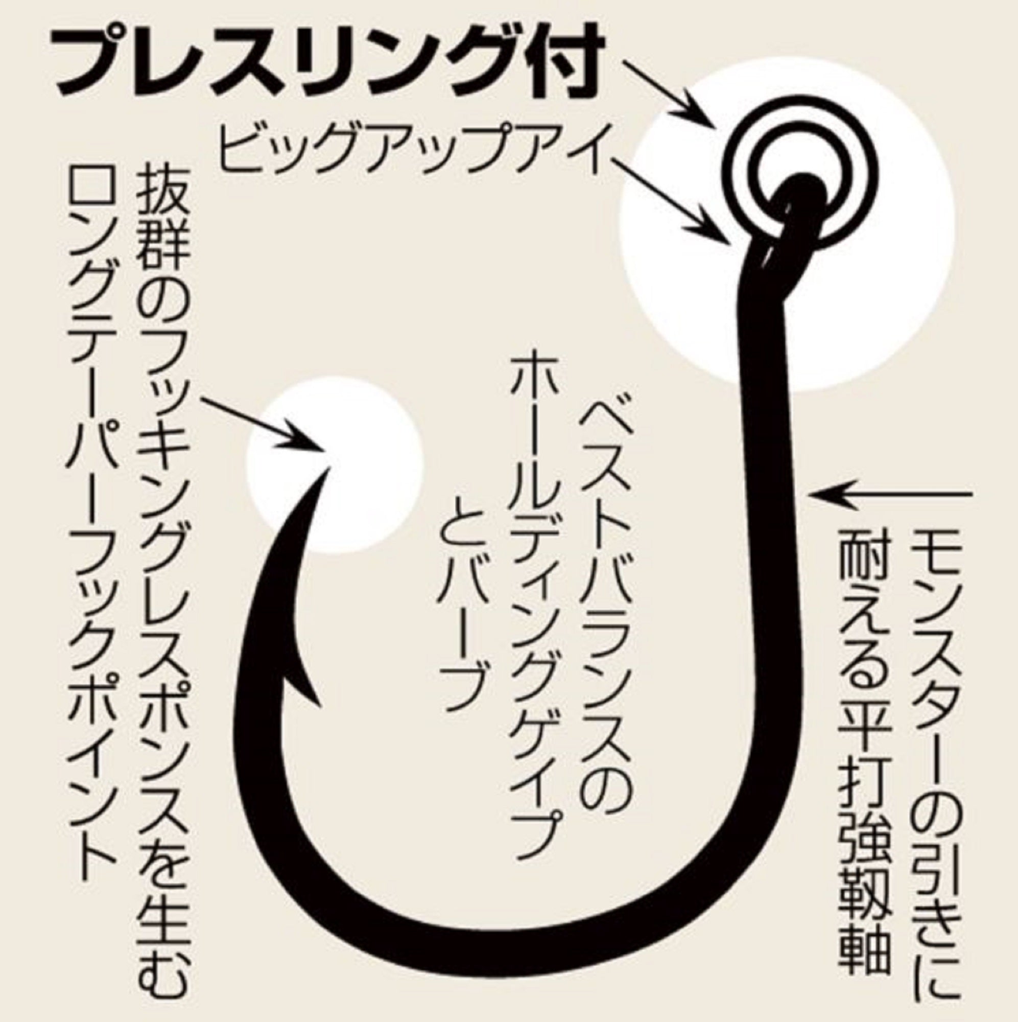 Shout 207-RK Ringed Kudako Power Jigging Single Hook Silver Size 6/0 (7872)