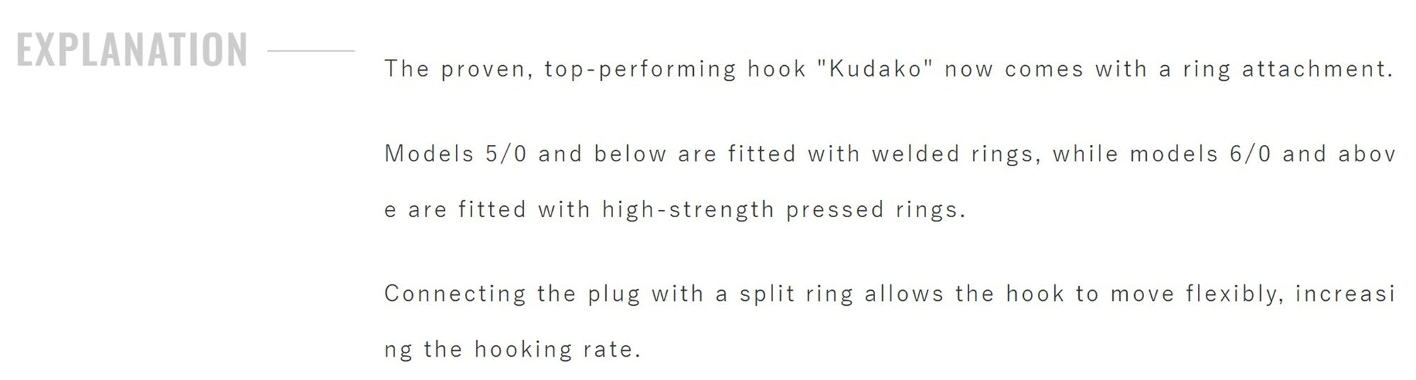 Shout 207-RK Ringed Kudako Power Jigging Single Hook Silver Size 8/0 (7896)