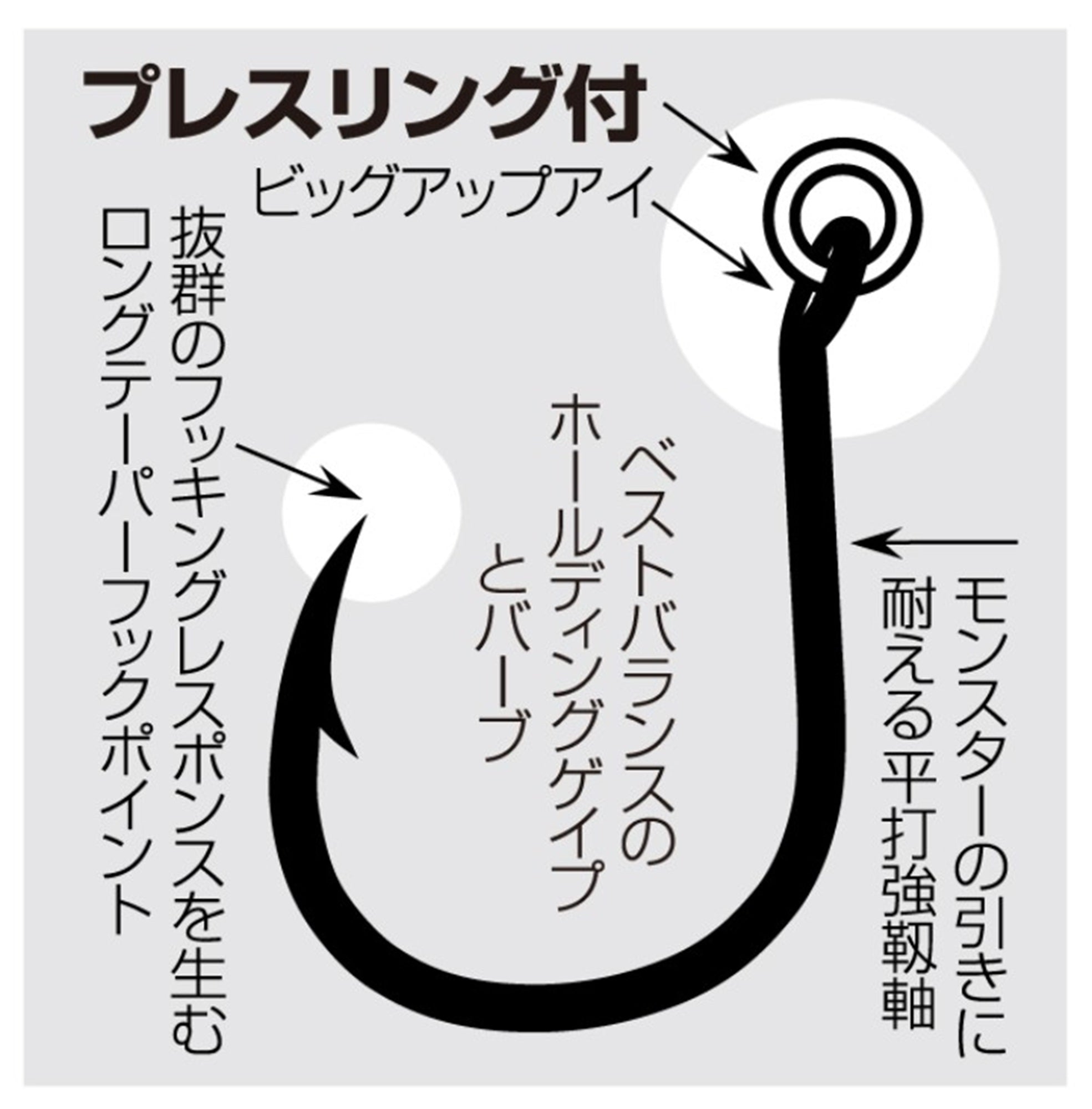Shout 207-RK Ringed Kudako Power Jigging Single Hook Silver Size 9/0 (7902)