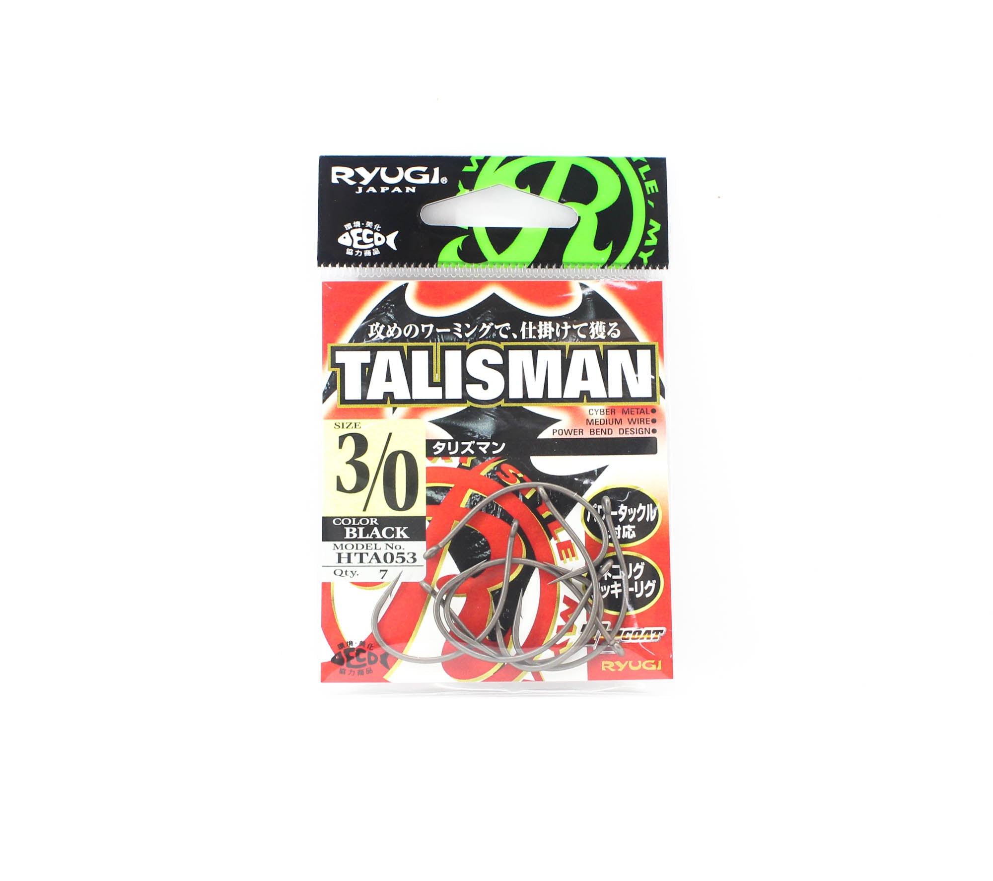 Ryugi HTA053 Talisman Neko Hook Size 3/0 (9142)