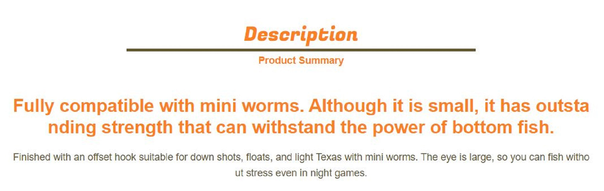 Jungle Gym J401 Micro Offset Worm Hooks Red Size 6 (0698)