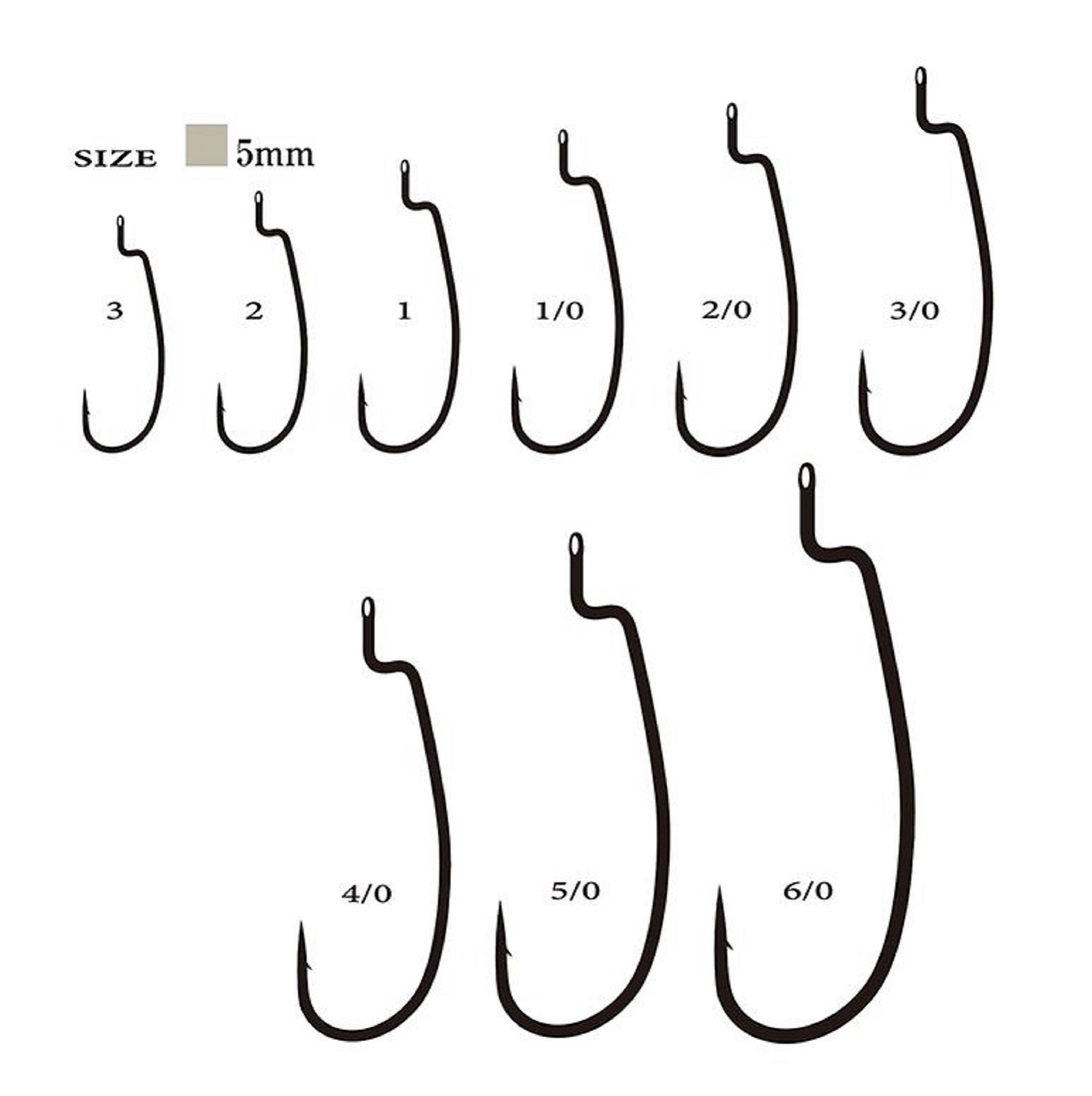 Ryugi HLI052 Limit Offset Worm Narrow Gap Size 6/0 (4177)