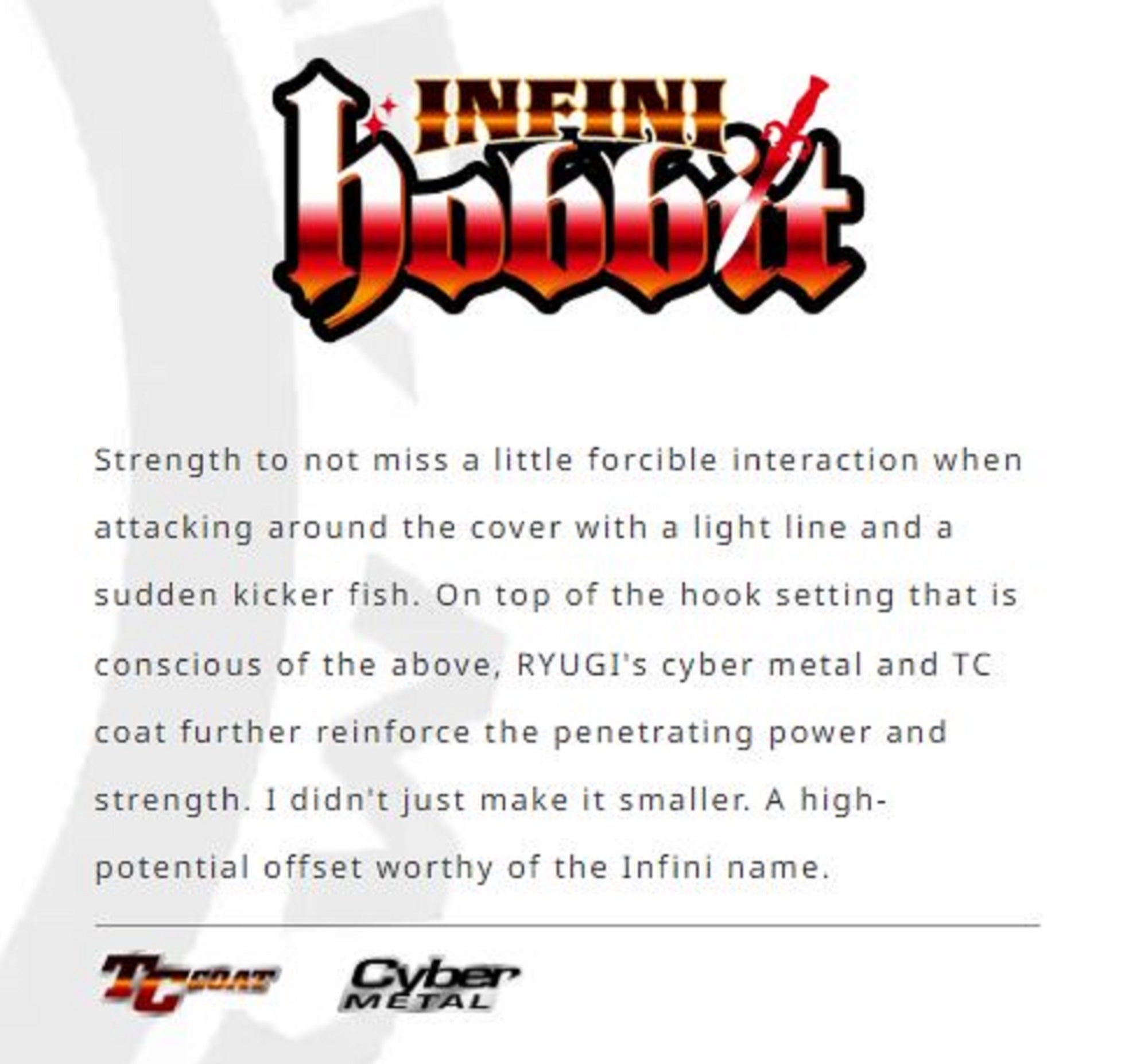 Ryugi HIH054 Infini Hobbit Light Wire Worm Hooks Size 1 (4238)