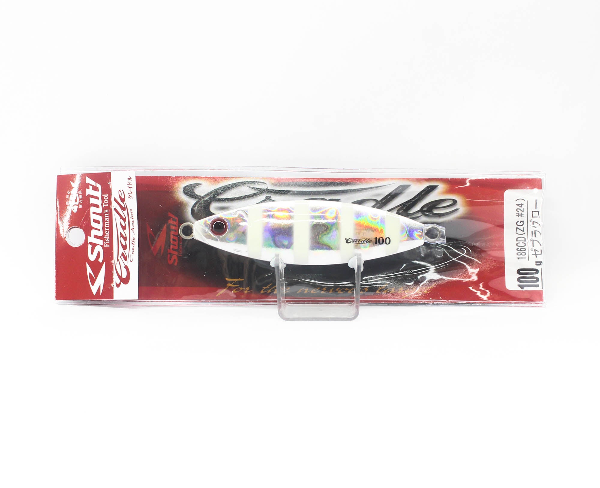 Shout 186-CD Metal Jig Cradle Slow Fall 100 grams 24 (5266)
