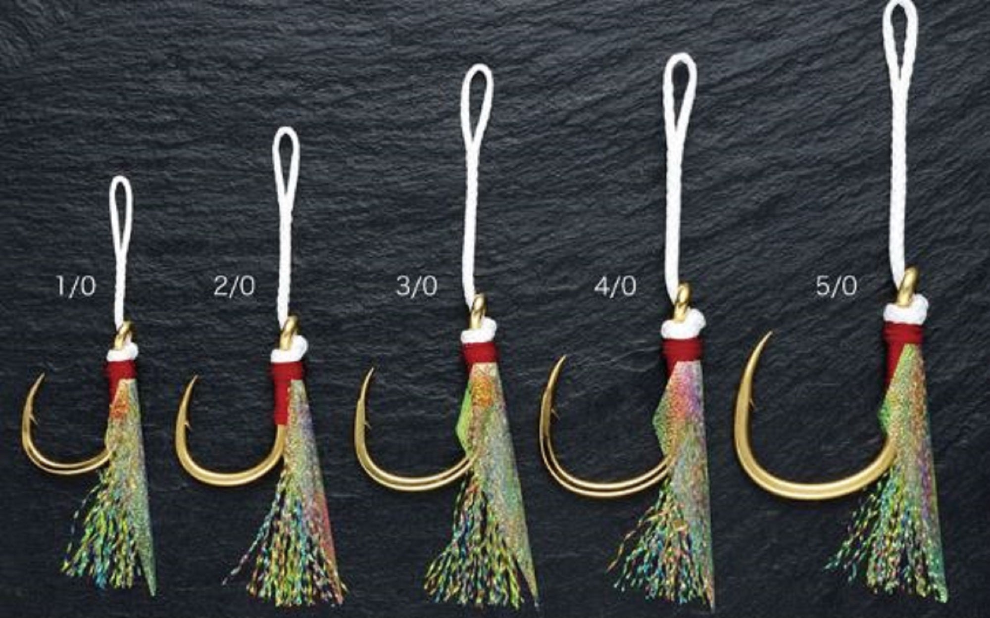 Shout 08-PJ Powerful Jaco Hook Rigged Assist Rainbow Thread Size 4/0 (6409)