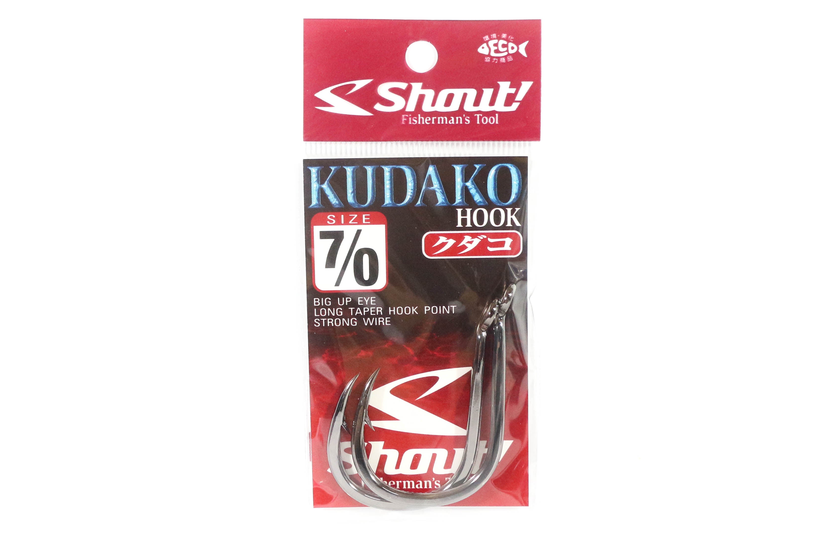 Shout 06-KH Kudako Power Jigging Single Hook Black Size 7/0 (9707)