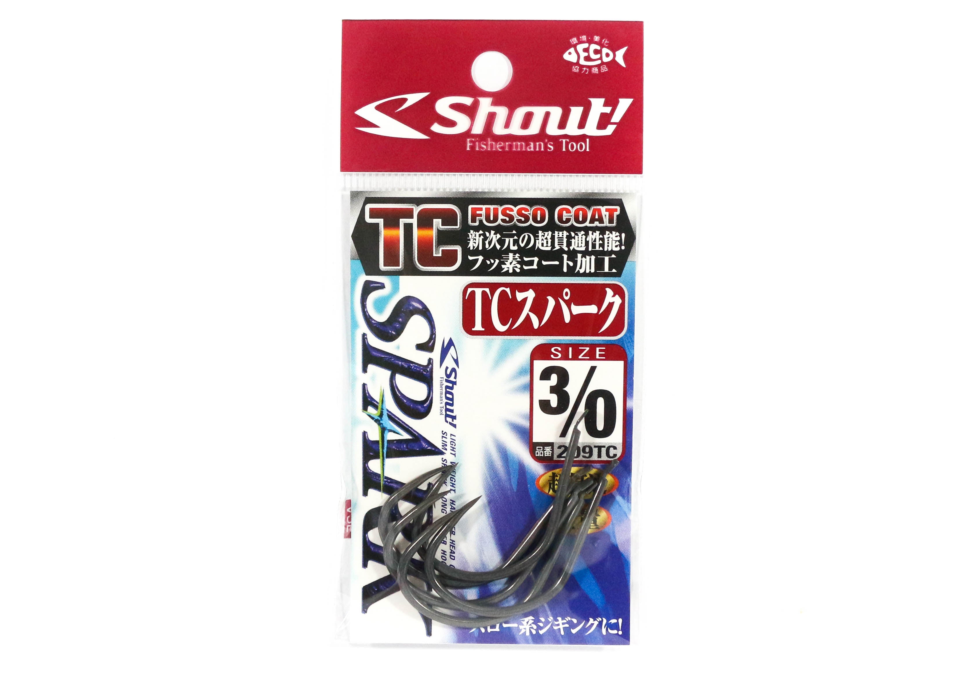 Shout 209-TC TC Spark Jigging Single Hook Size 3/0 (1946)