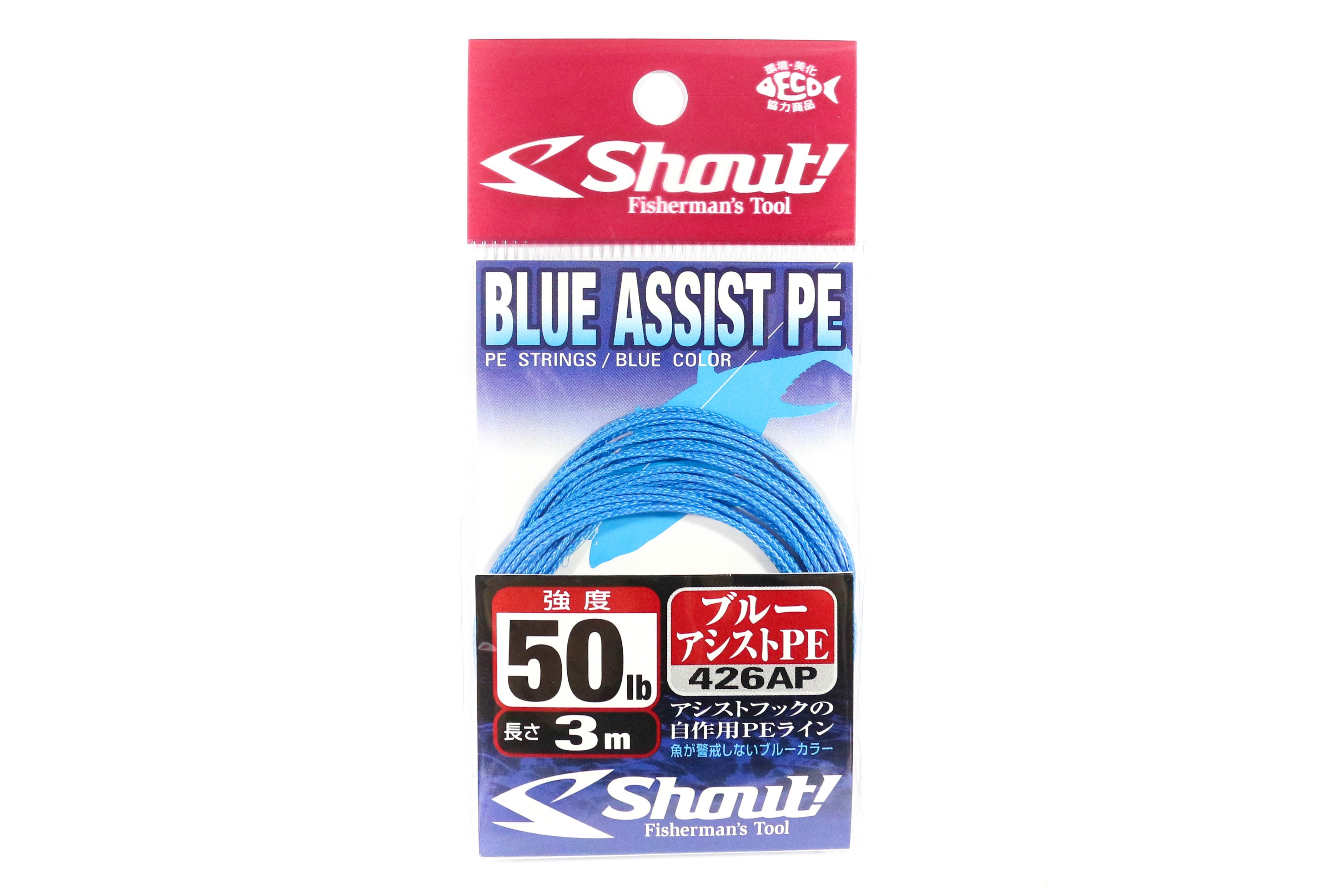 Shout 426-AP Blue Assist P.E Line Assist Rope Inner Core 3m 50LB (4633)