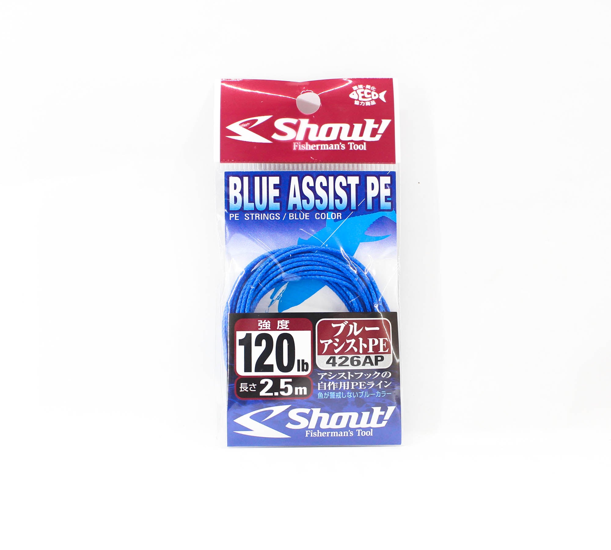 Shout 426-AP Blue Assist P.E Line Assist Rope Inner Core 2.5m 120LB (4664)