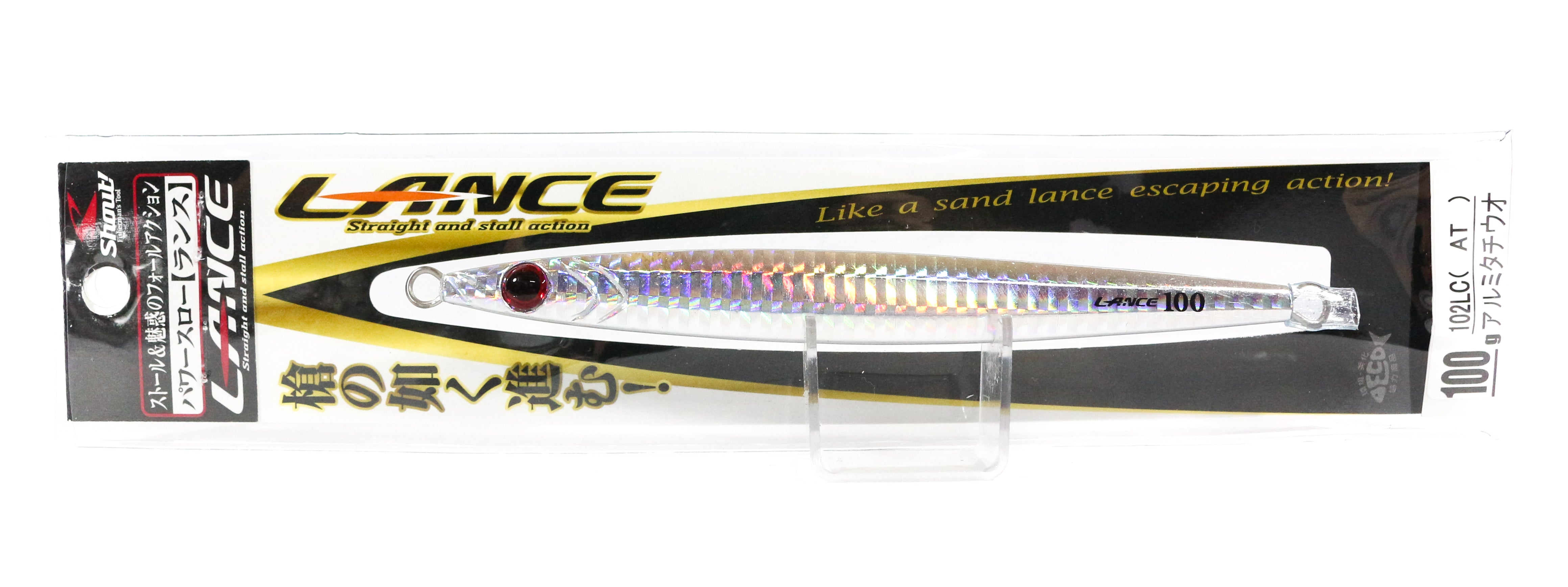 Shout 102-LC Metal Jig Lance Slow Fall Long 100 grams TH (6668)
