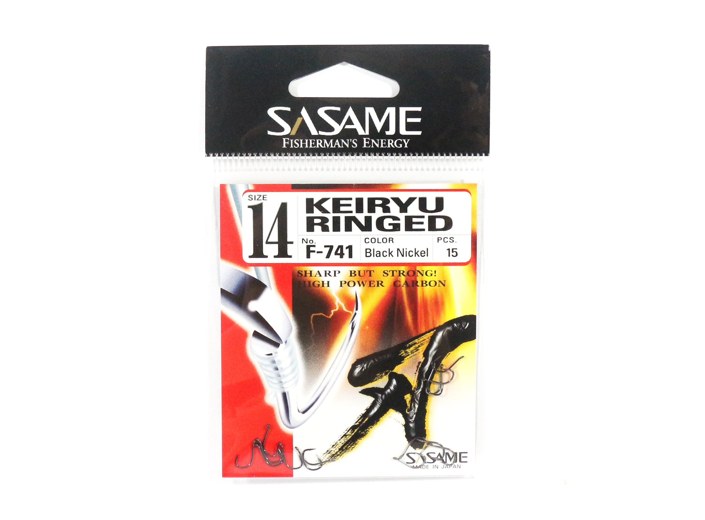 Sasame F-741 Keiryu Ring Micro Hook Size 14 (3144)
