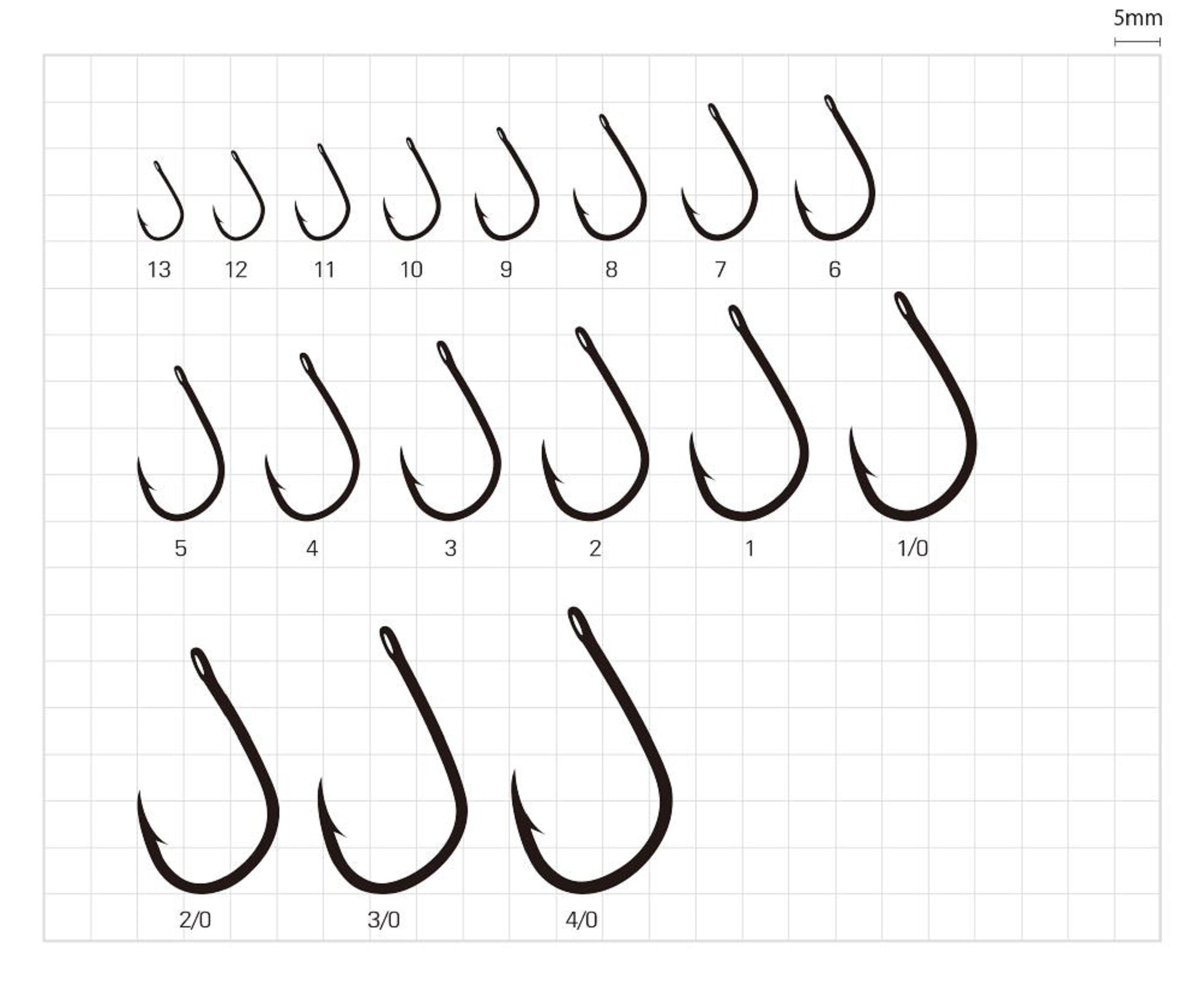 Sasame F-769 Iseama Ringed Straight Hook Size 4/0 (3601)