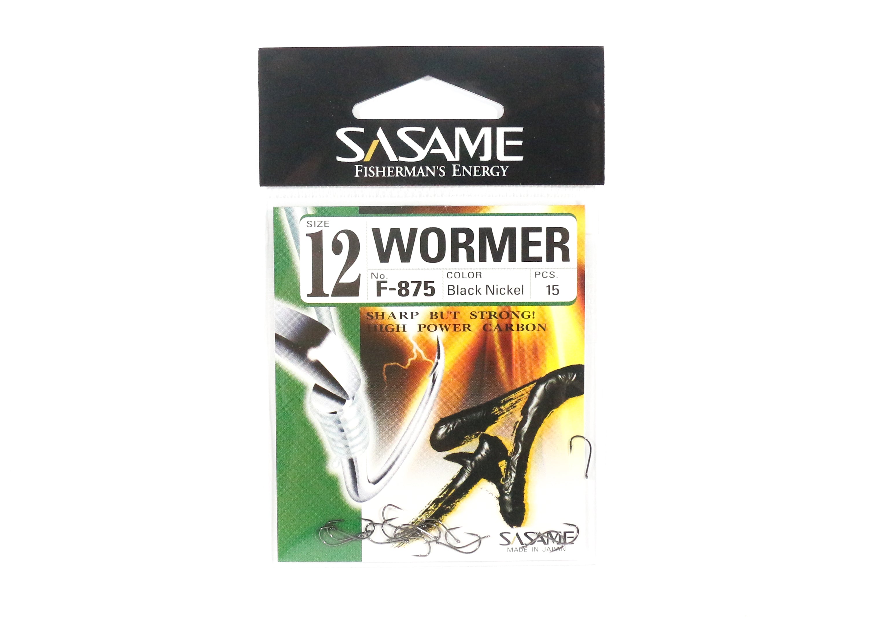 Sasame F-875 Wormer Bait Hook Size 12 (6688)