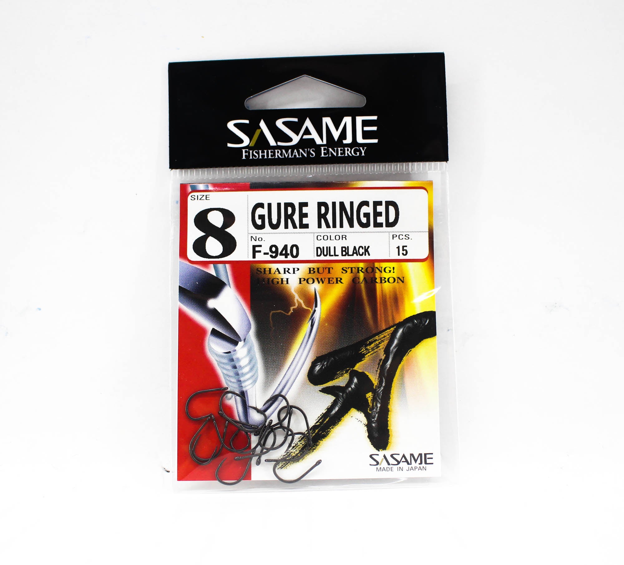 Sasame F-940 Gure Ringed Bait Hook Size 8 (0319)