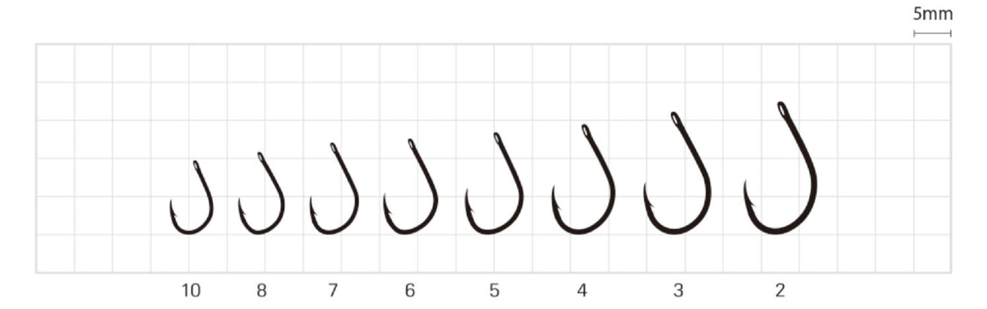 Sasame F-940 Gure Ringed Bait Hook Size 8 (0319)