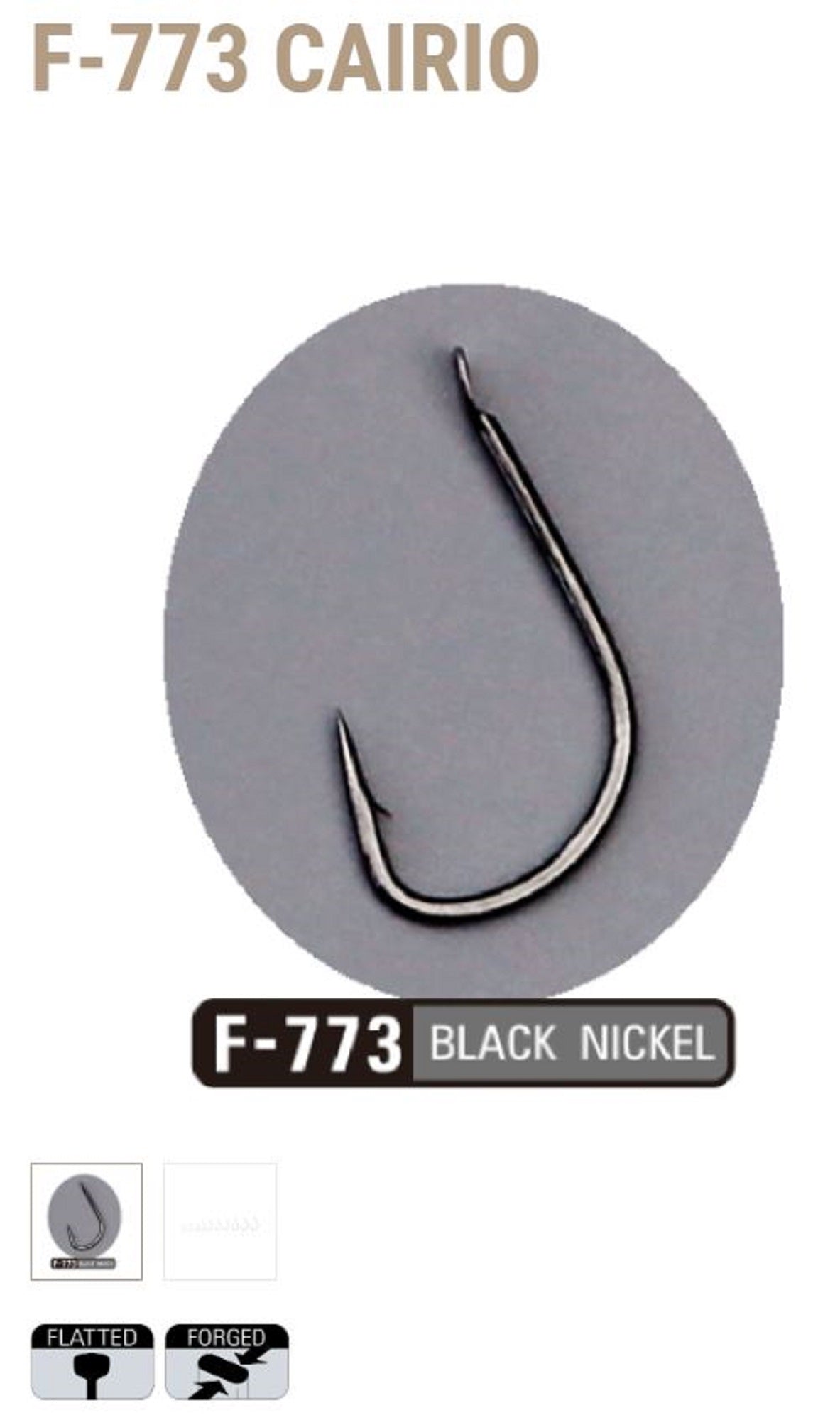 Sasame F-773 Cairio Hook Size 2/0 (3211)
