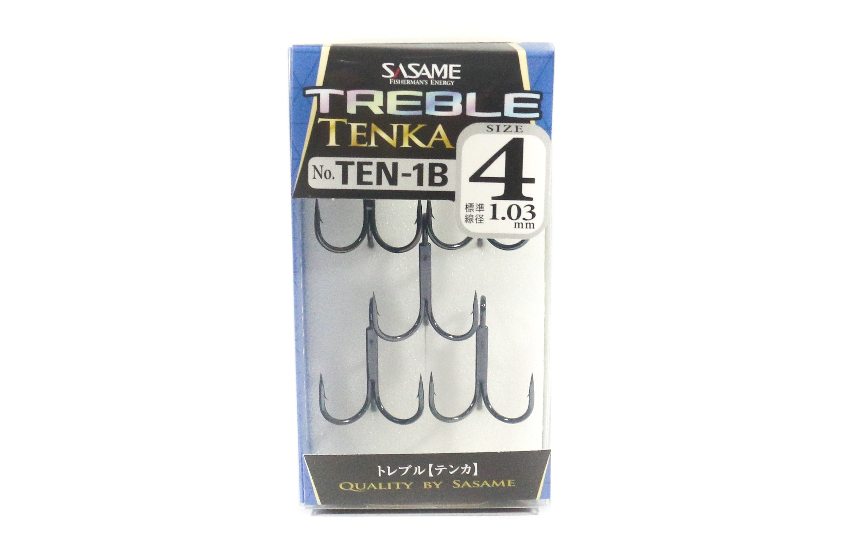Sasame TEN-1B Tenka Treble Hook Size 4 (6595)