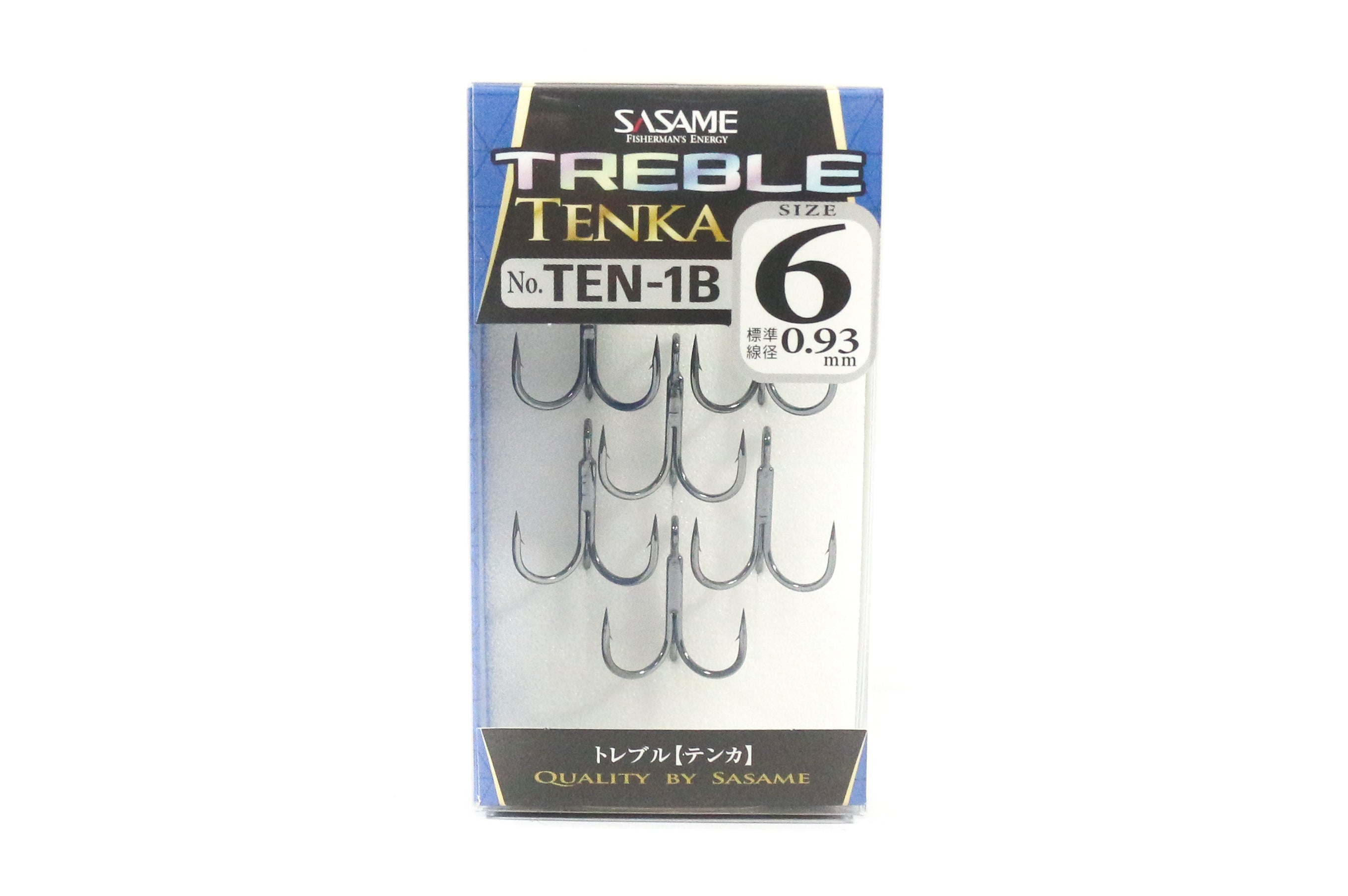 Sasame TEN-1B Tenka Treble Hook Size 6 (6601)