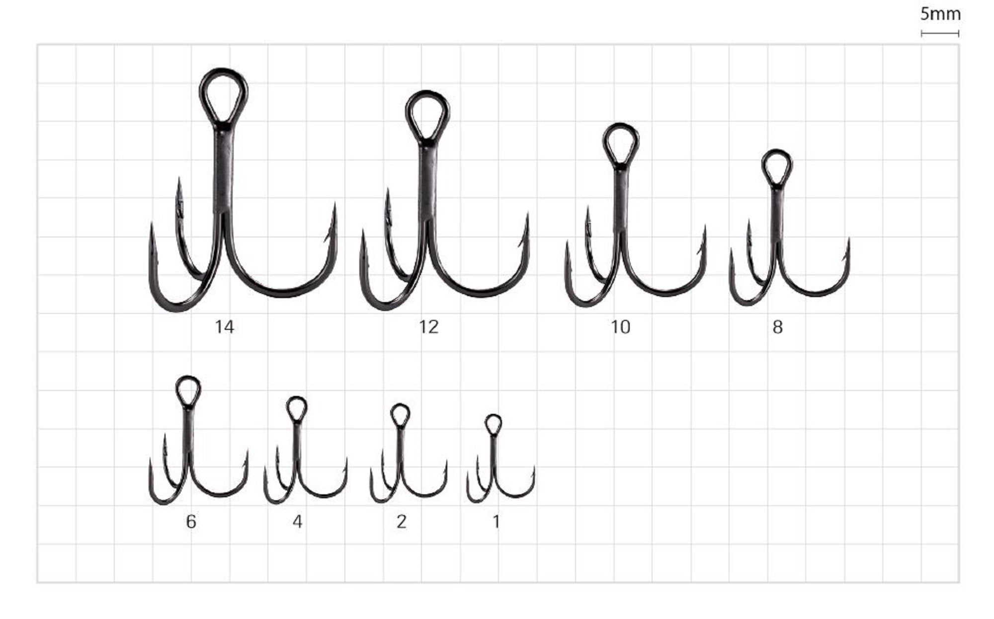 Sasame TEN-1B Tenka Treble Hook Size 10 (6625)