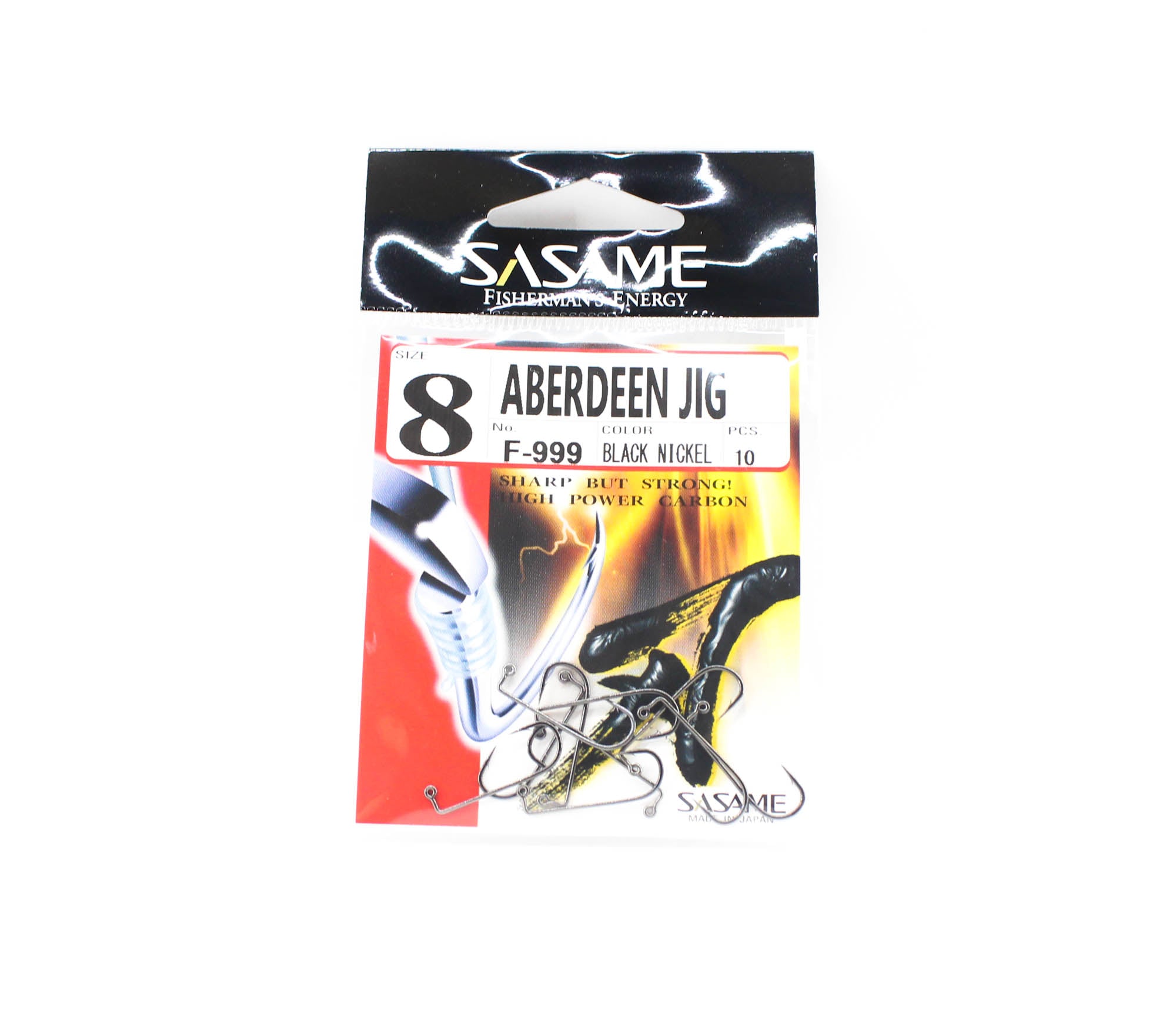 Sasame F-999 Aberdeen Jig Hook Size 8 (7295)