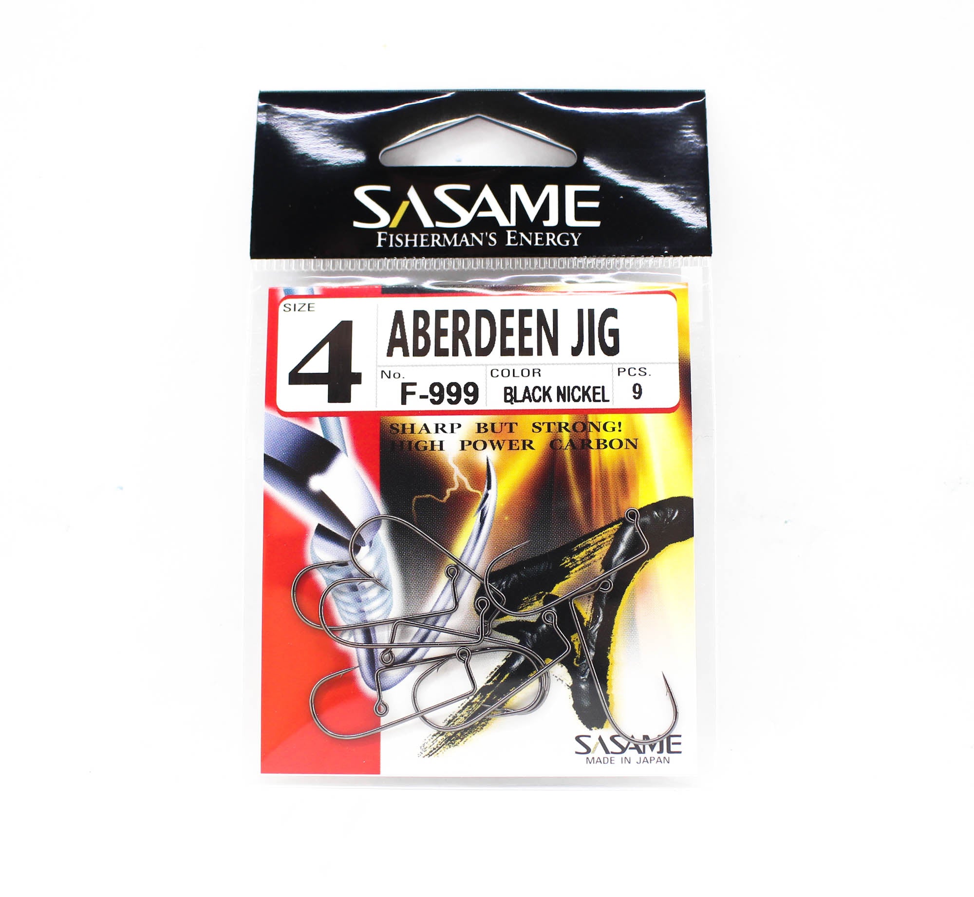 Sasame F-999 Aberdeen Jig Hook Size 4 (7318)