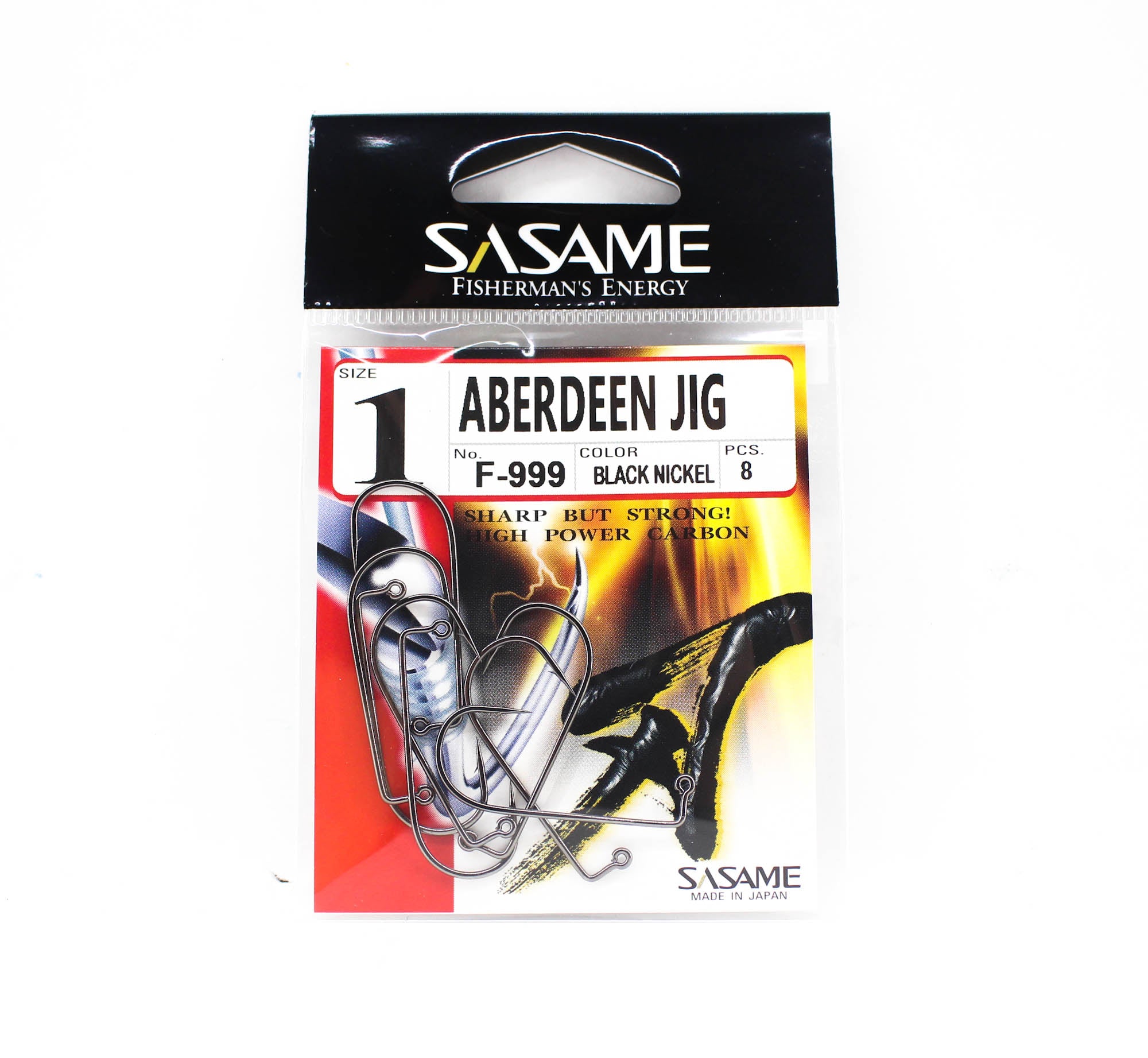 Sasame F-999 Aberdeen Jig Hook Size 1 (7332)