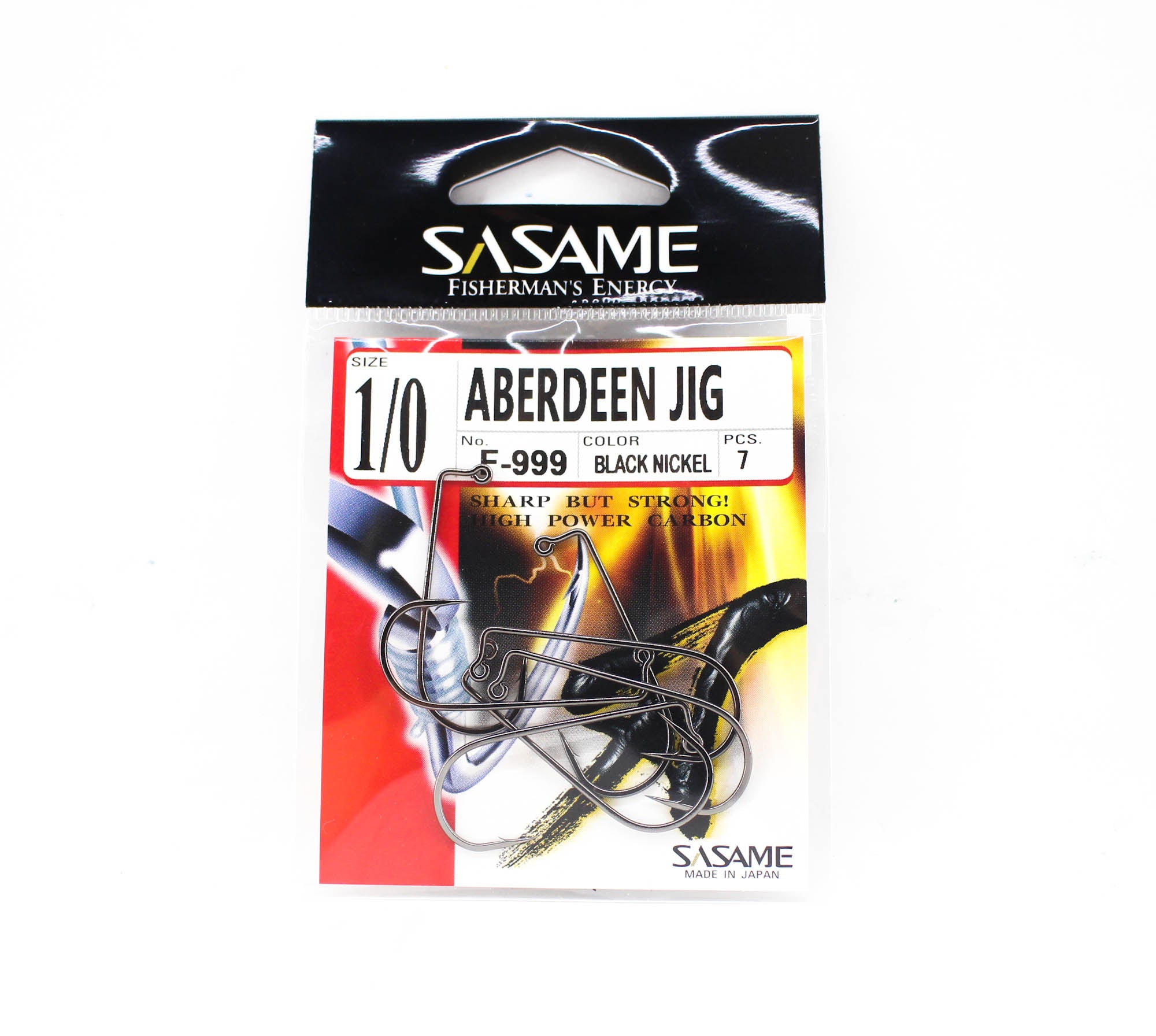 Sasame F-999 Aberdeen Jig Hook Size 1/0 (7349)
