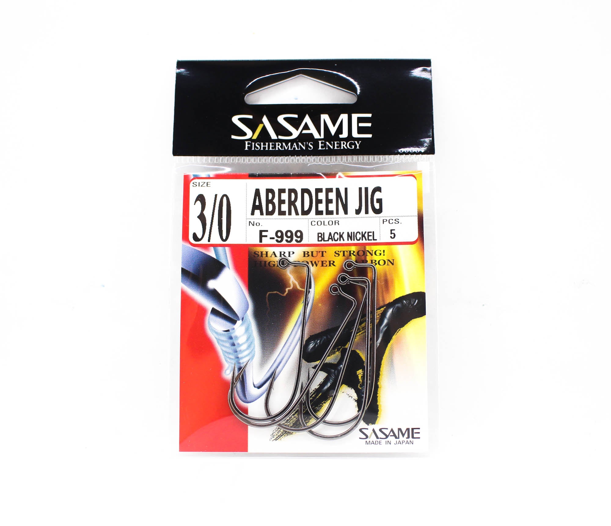 Sasame F-999 Aberdeen Jig Hook Size 3/0 (7363)