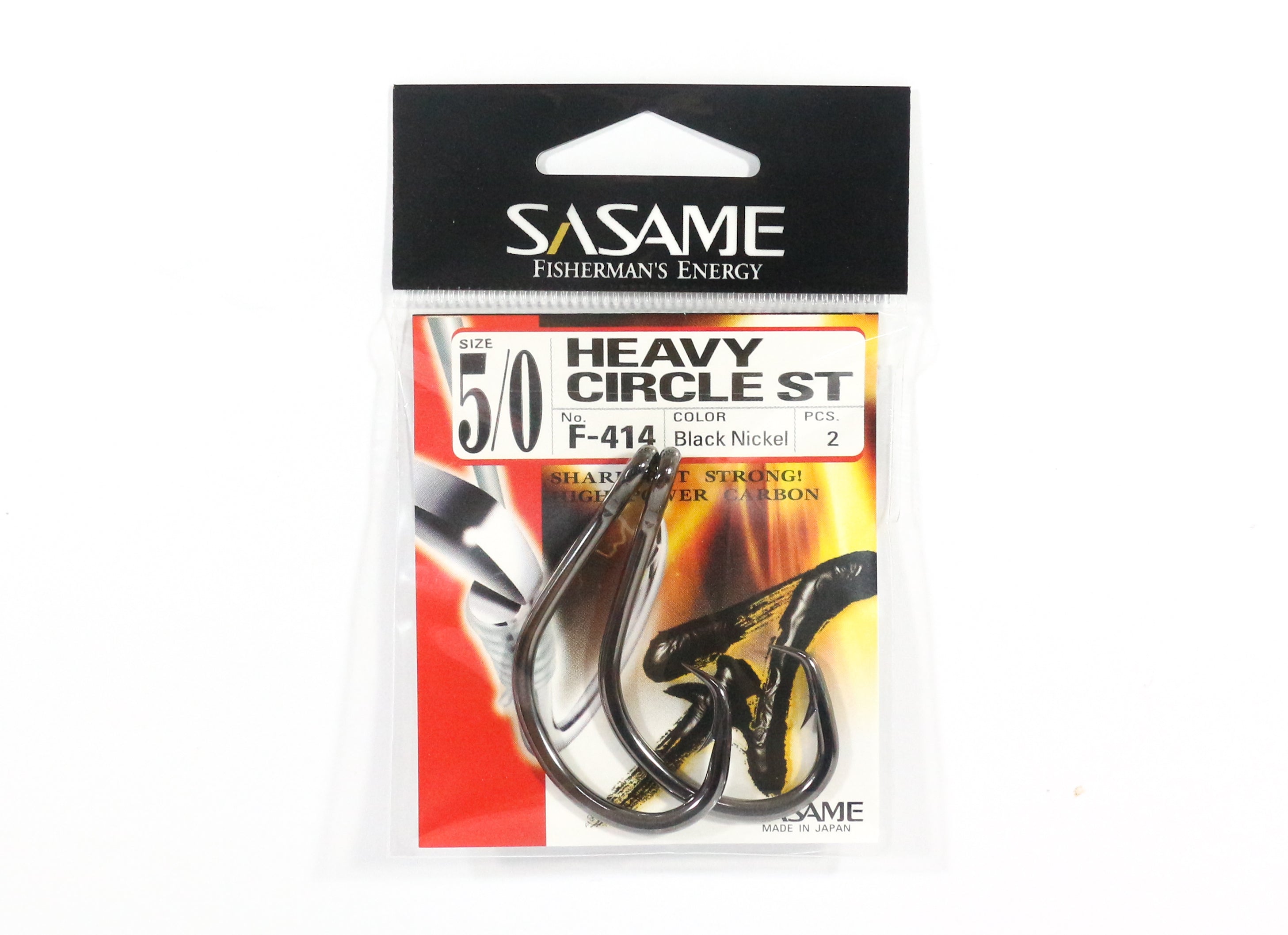 Sasame F-414 Heavy Circle ST Bait Hook Size 5/0 (9466)