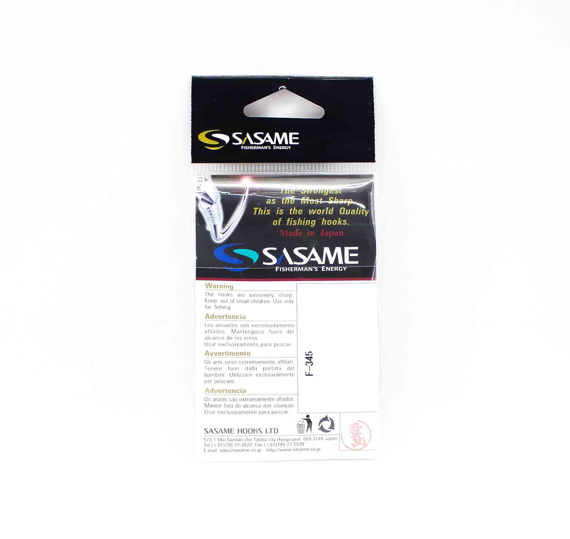 Sasame F-345 Kamakura Long Shank Hook Black Size 8/0 (4316)