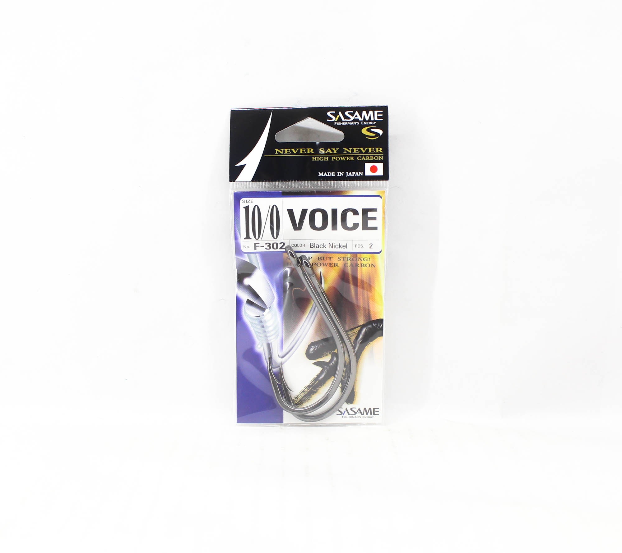 Sasame F-302 Voice Straight Shank Hook 10/0 (4415)