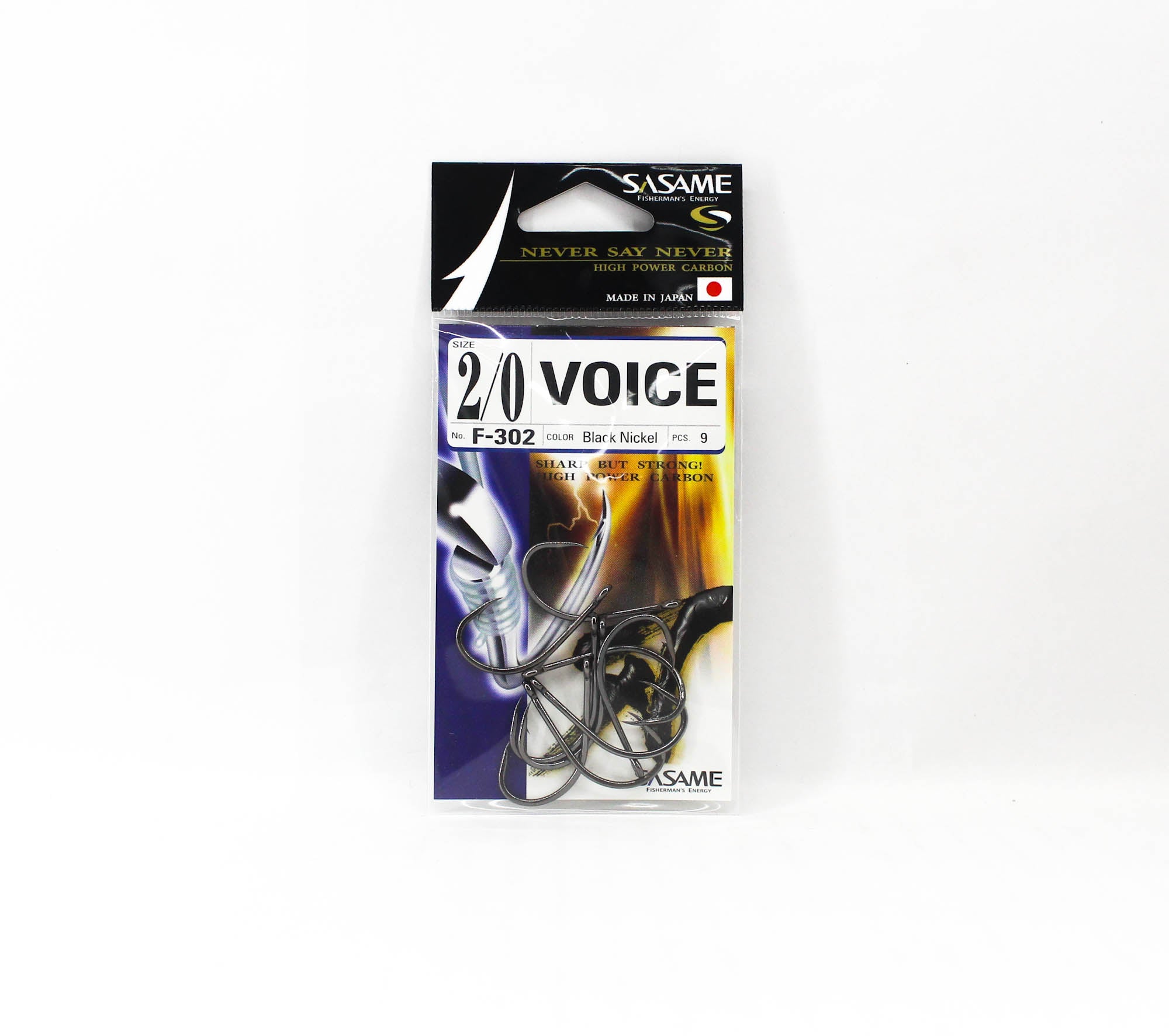 Sasame F-302 Voice Straight Shank Hook 2/0 (4453)